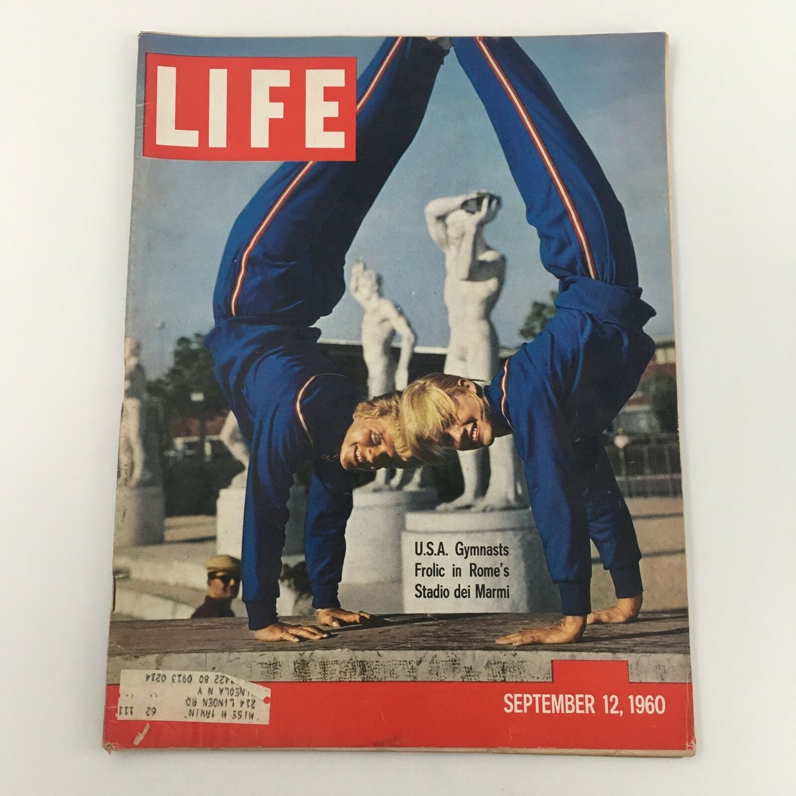 VTG Life Magazine September 12 1960 Team U.S.A. Gymnasts Frolic in Rome