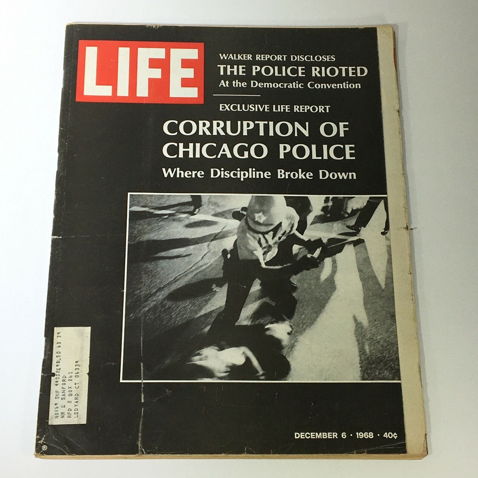 VTG Life Magazine December 6 1968 Corruption of Chicago Police Cover & Feature