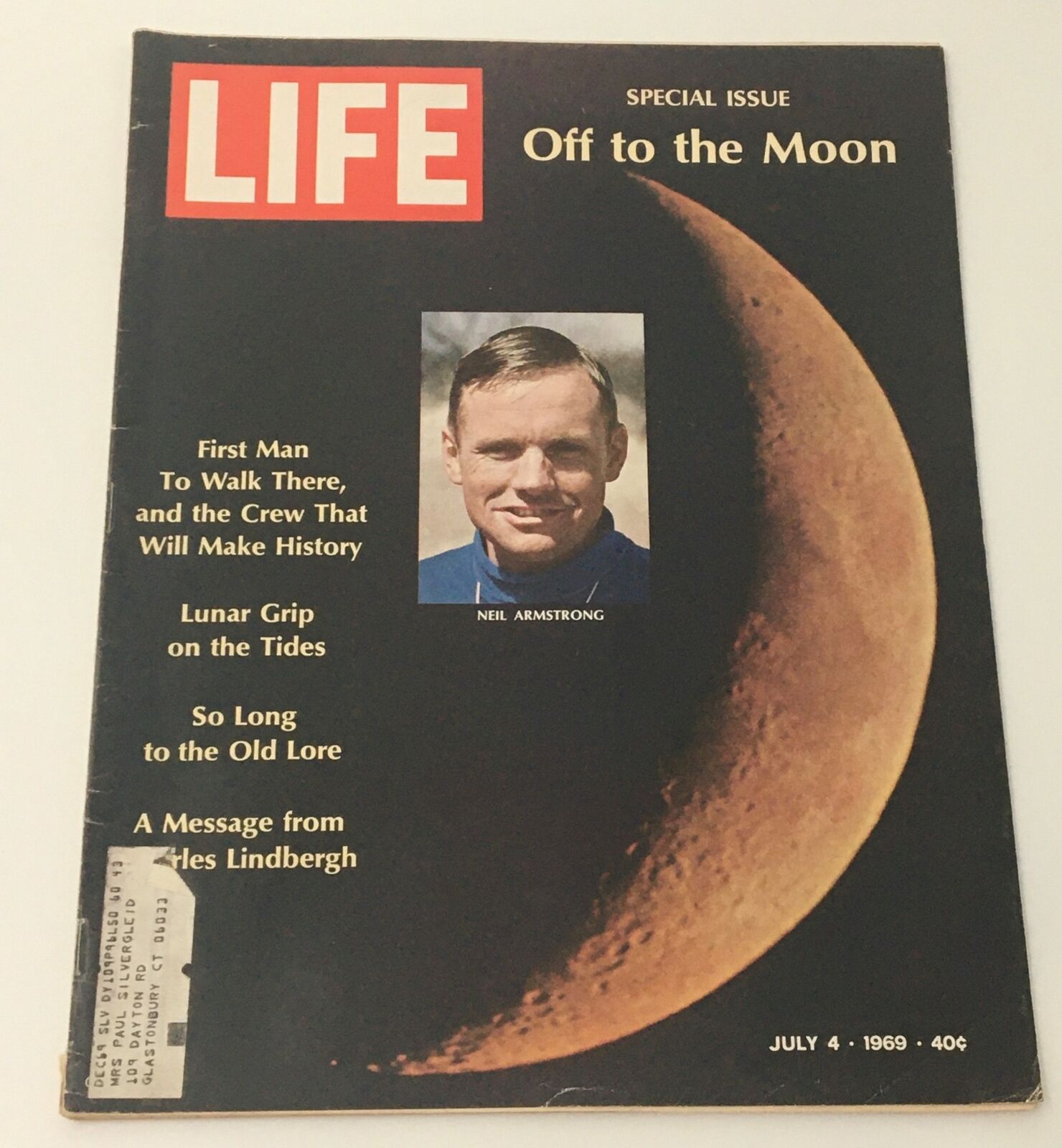 VTG Life Magazine July 4 1969 - Neil Armstrong Off The Moon Cover and Feature