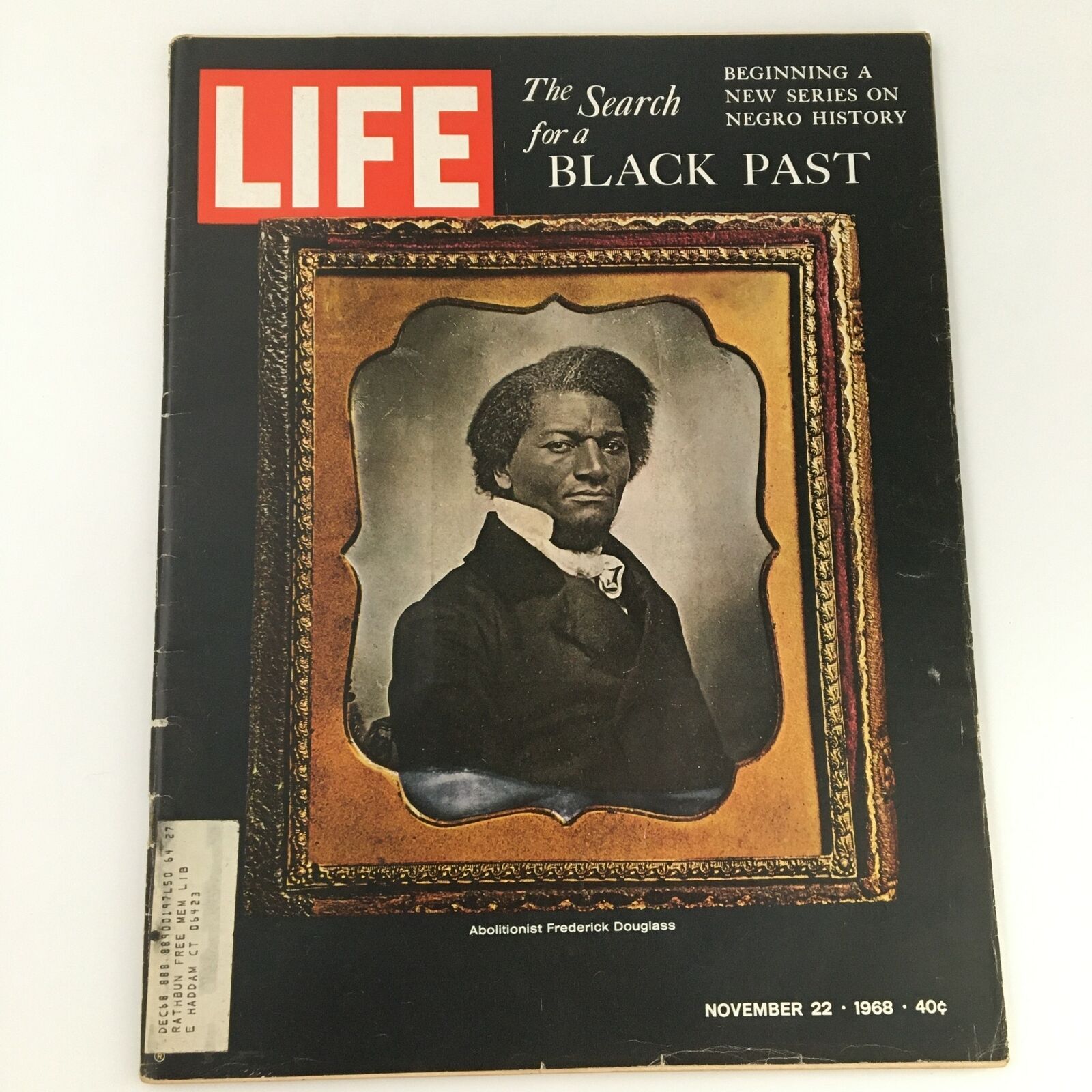 VTG Life Magazine November 22 1968 Abolitionist Frederick Douglas Cover Photo