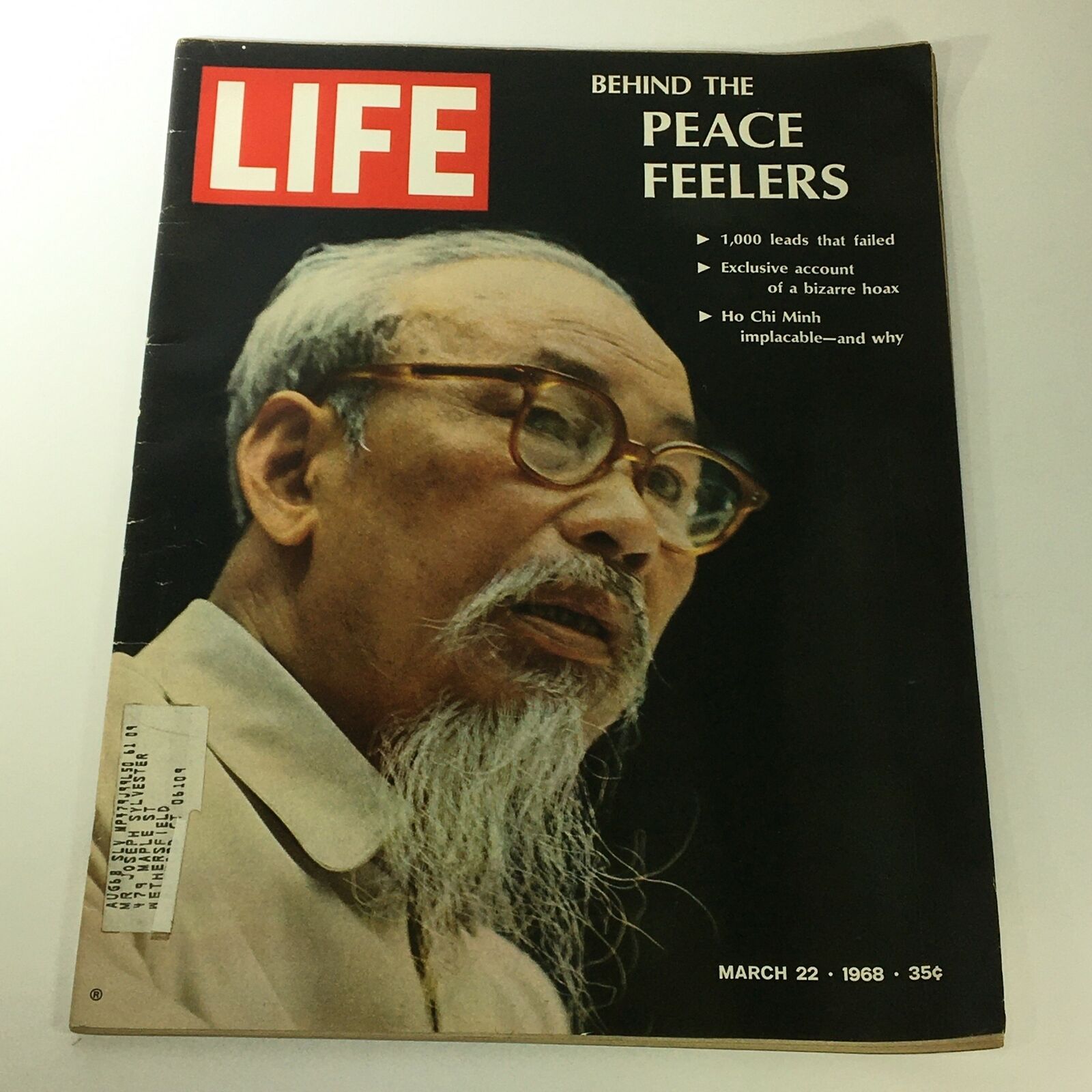 VTG Life Magazine March 22 1968 Vietnam President Ho Chi Minh Cover and Feature