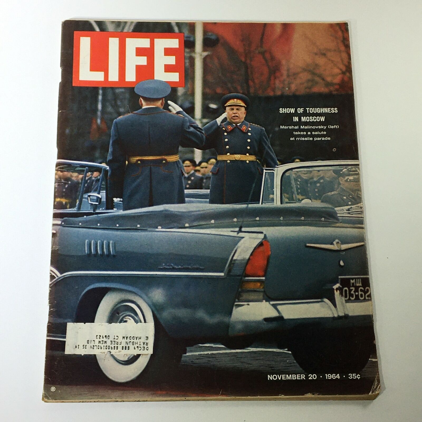 VTG Life Magazine November 20 1964 Rodion Malinovsky in Moscow Cover and Feature