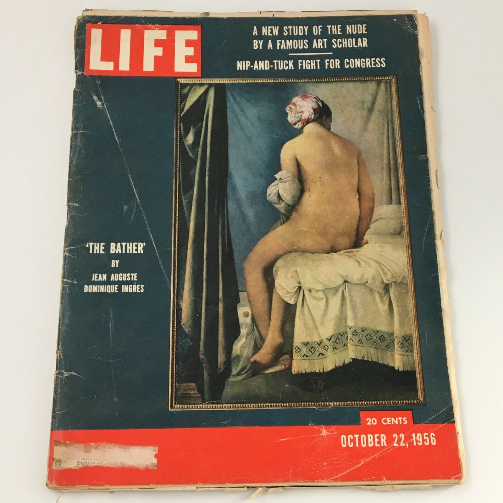 VTG Life Magazine October 22 1956 The Bather by Jean Auguste Dominuque Ingres