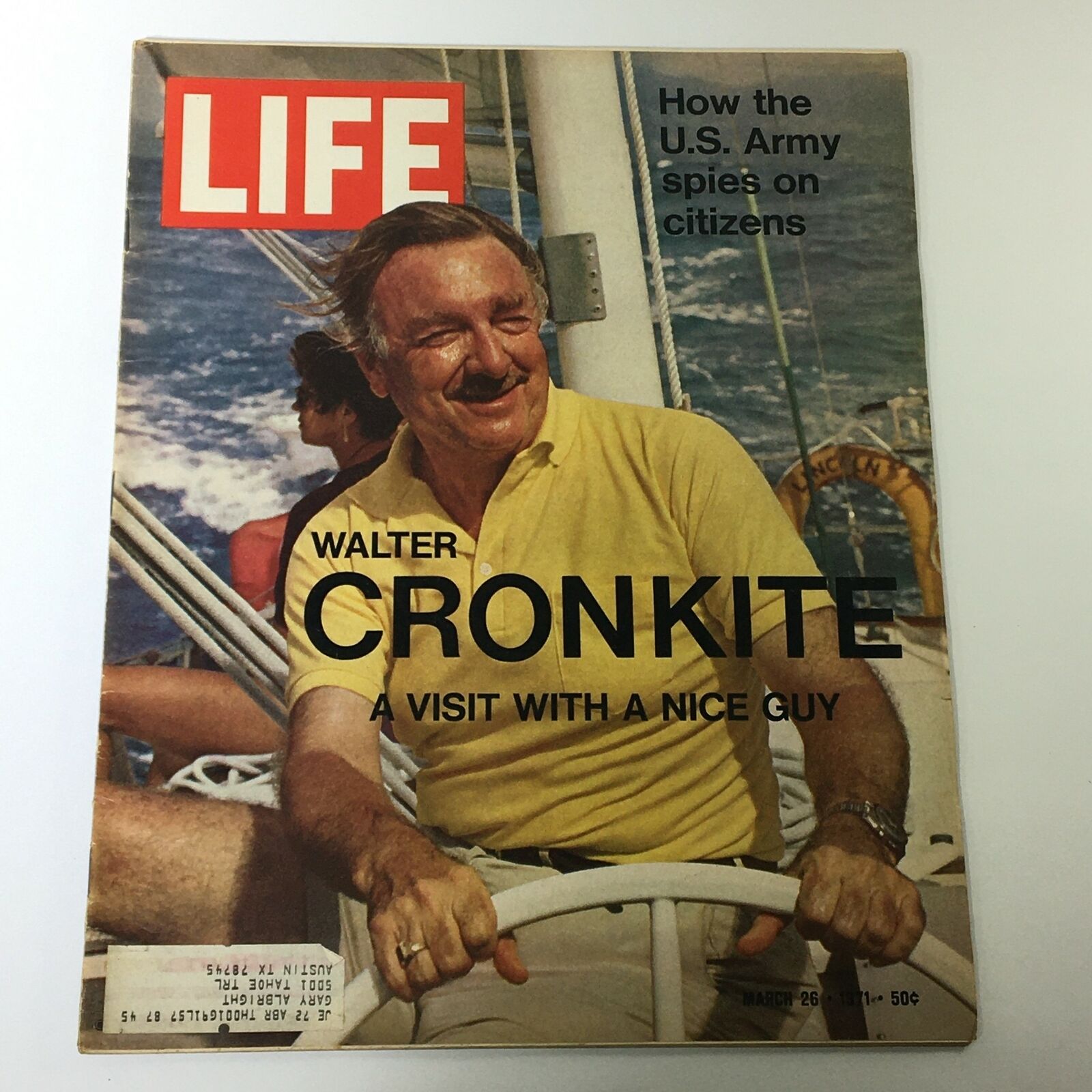 VTG Life Magazine March 26 1971 Broadcaster Walter Cronkite Cover and Feature