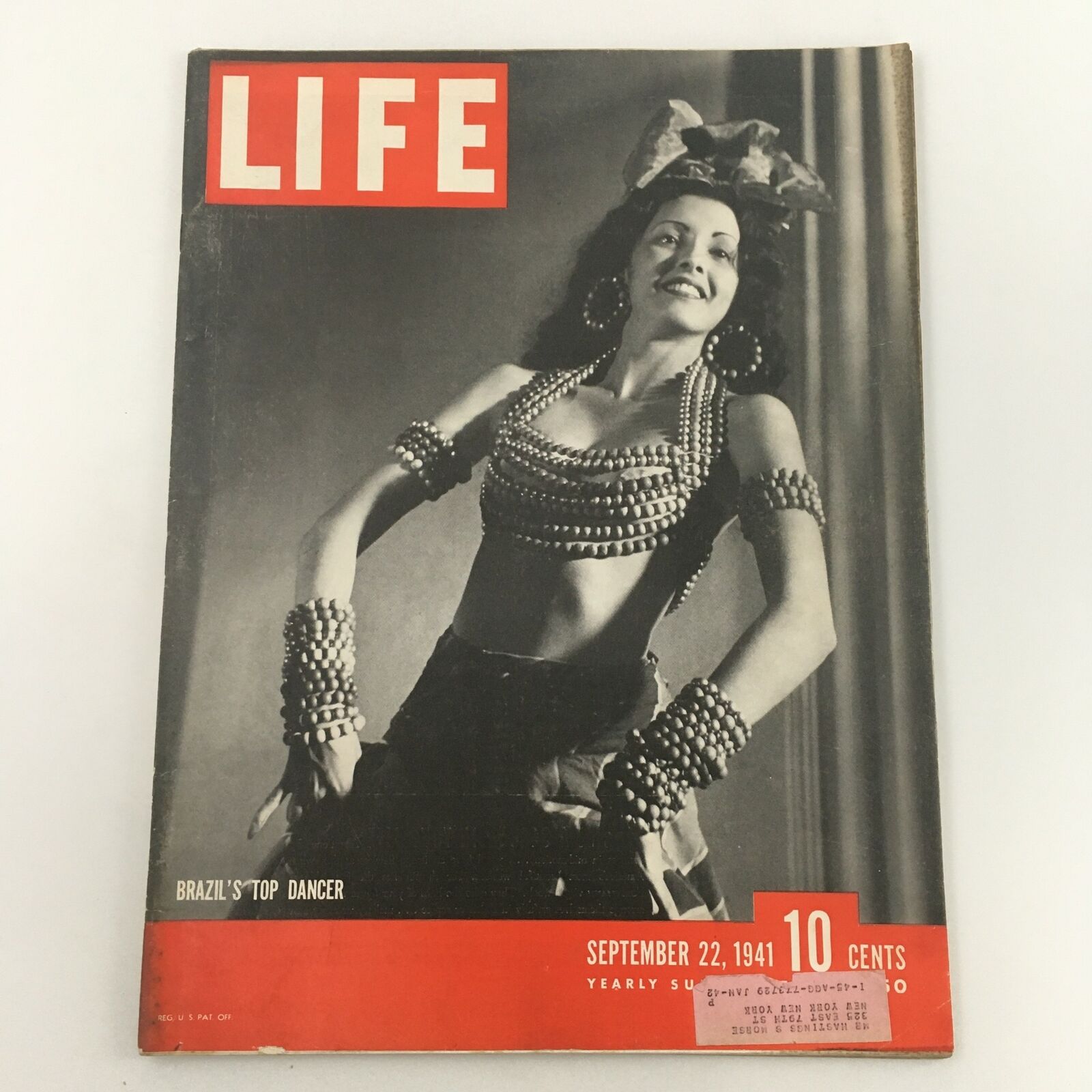 VTG Life Magazine September 22 1941 Brazil's Top Dancer, Harry Hopkins Feature