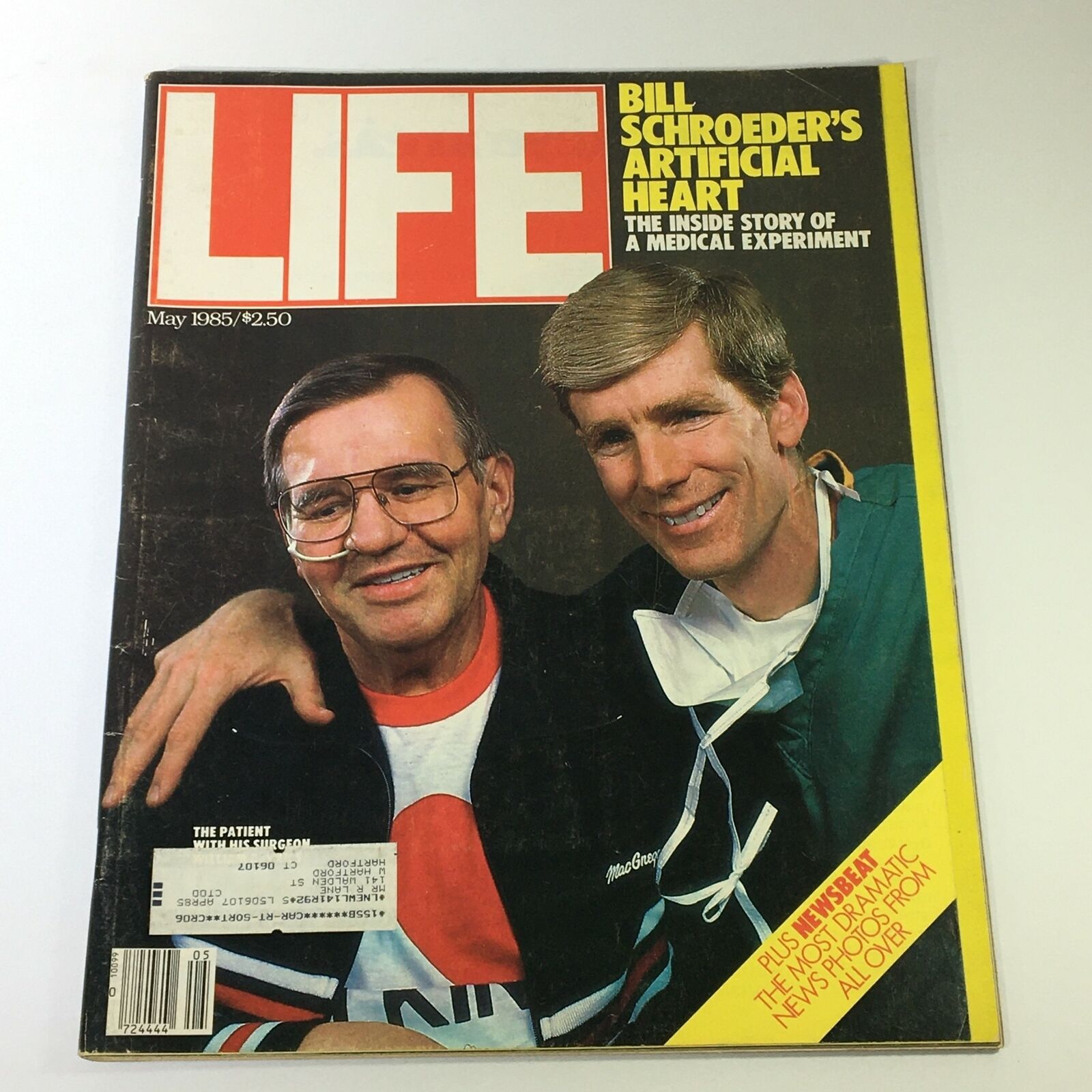 VTG Life Magazine May 1985 Bill Schroeder Artificial Heart Cover and Feature