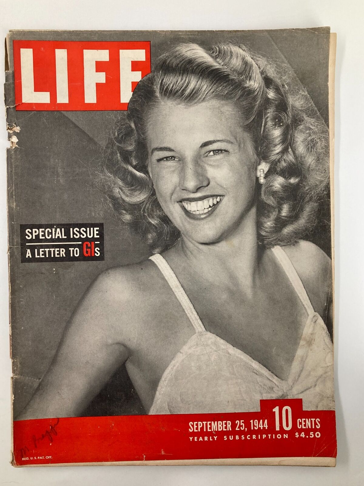 VTG Life Magazine September 25 1944 Special Issue A Letter to GIs No Label