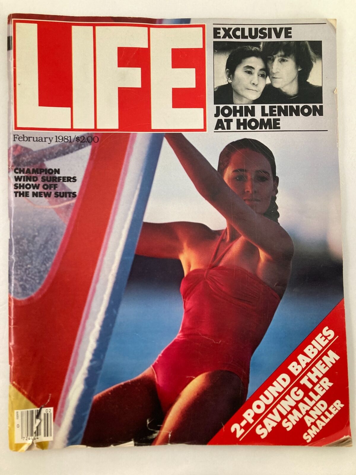 VTG Life Magazine February 1981 Yoko Ono and John Lennon at Home No Label