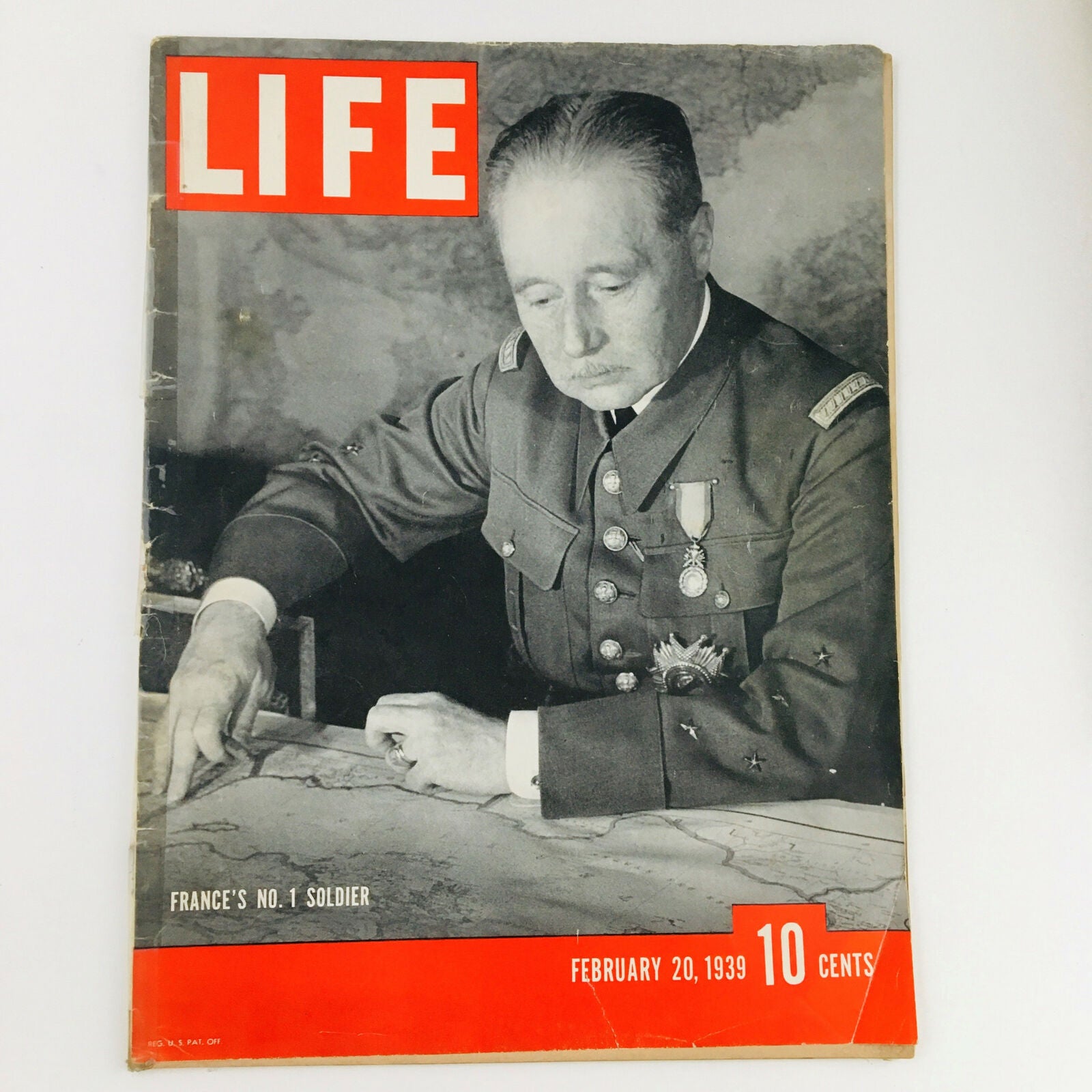 VTG Life Magazine February 20 1939 France's No. 1 General Maurice Gamelin