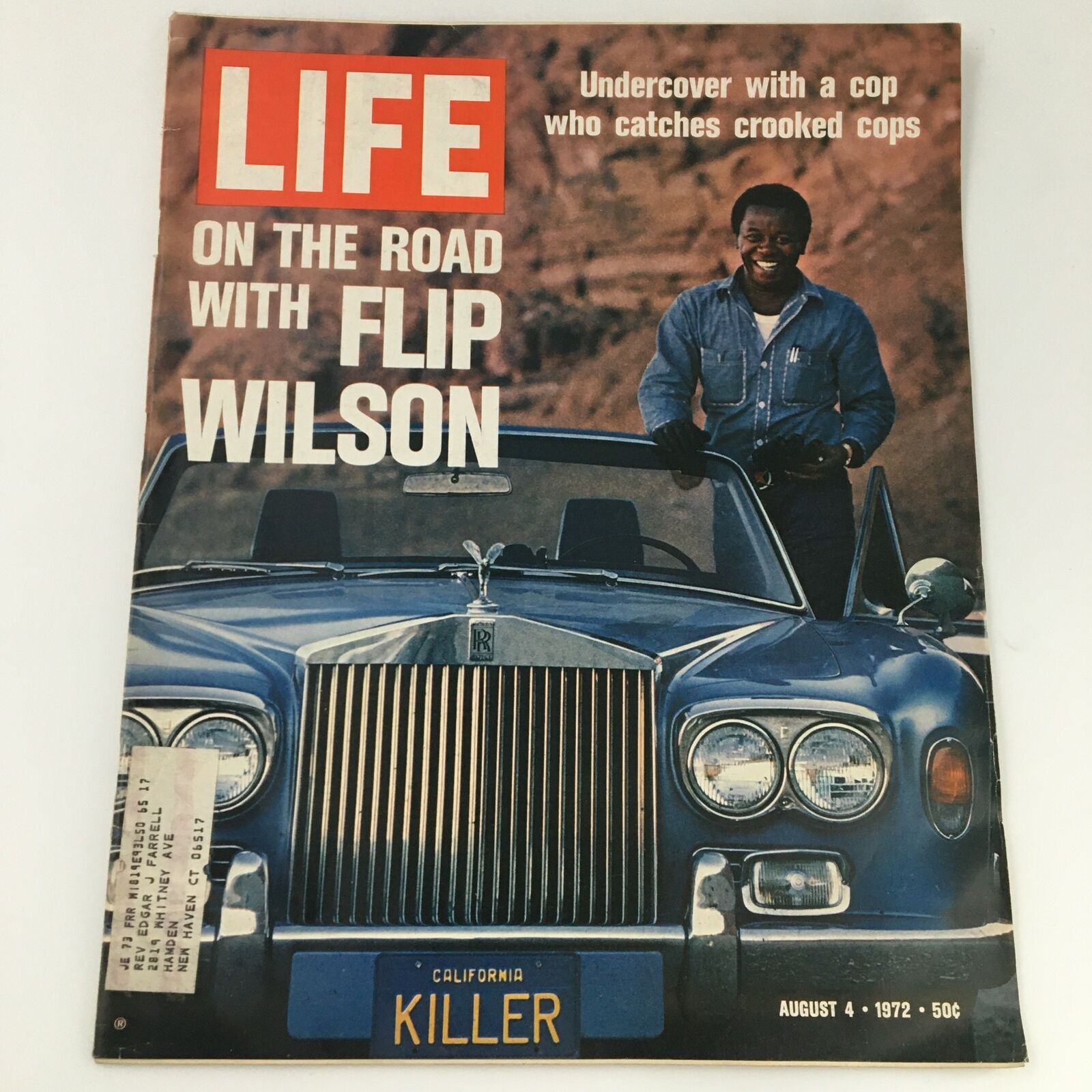 VTG Life Magazine August 4 1972 Comedian Flip Wilson Undercover Cop Cover