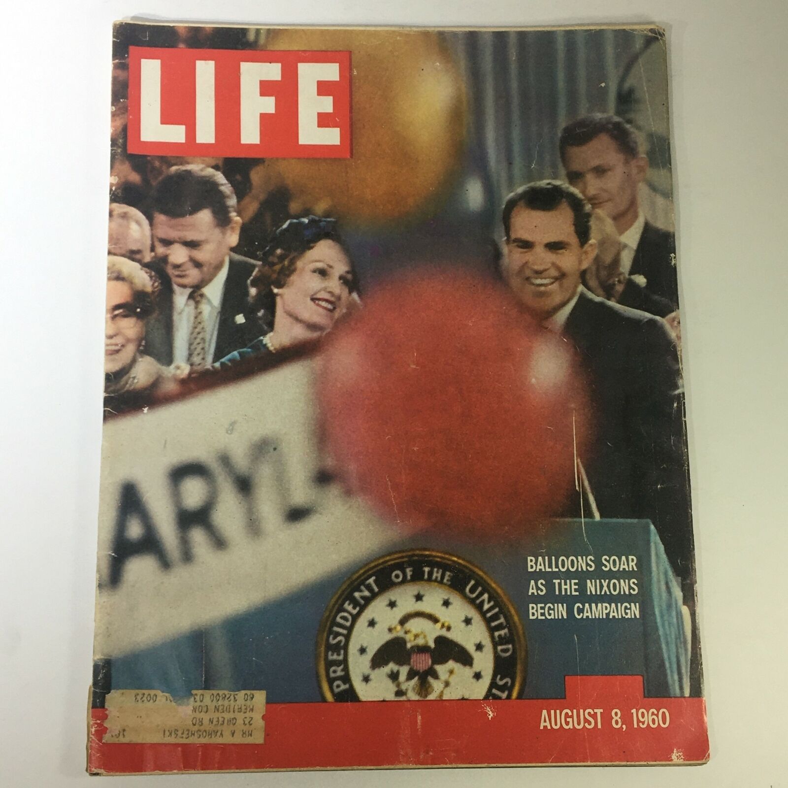 VTG Life Magazine August 8 1960 President Richard Nixon Cover and Feature