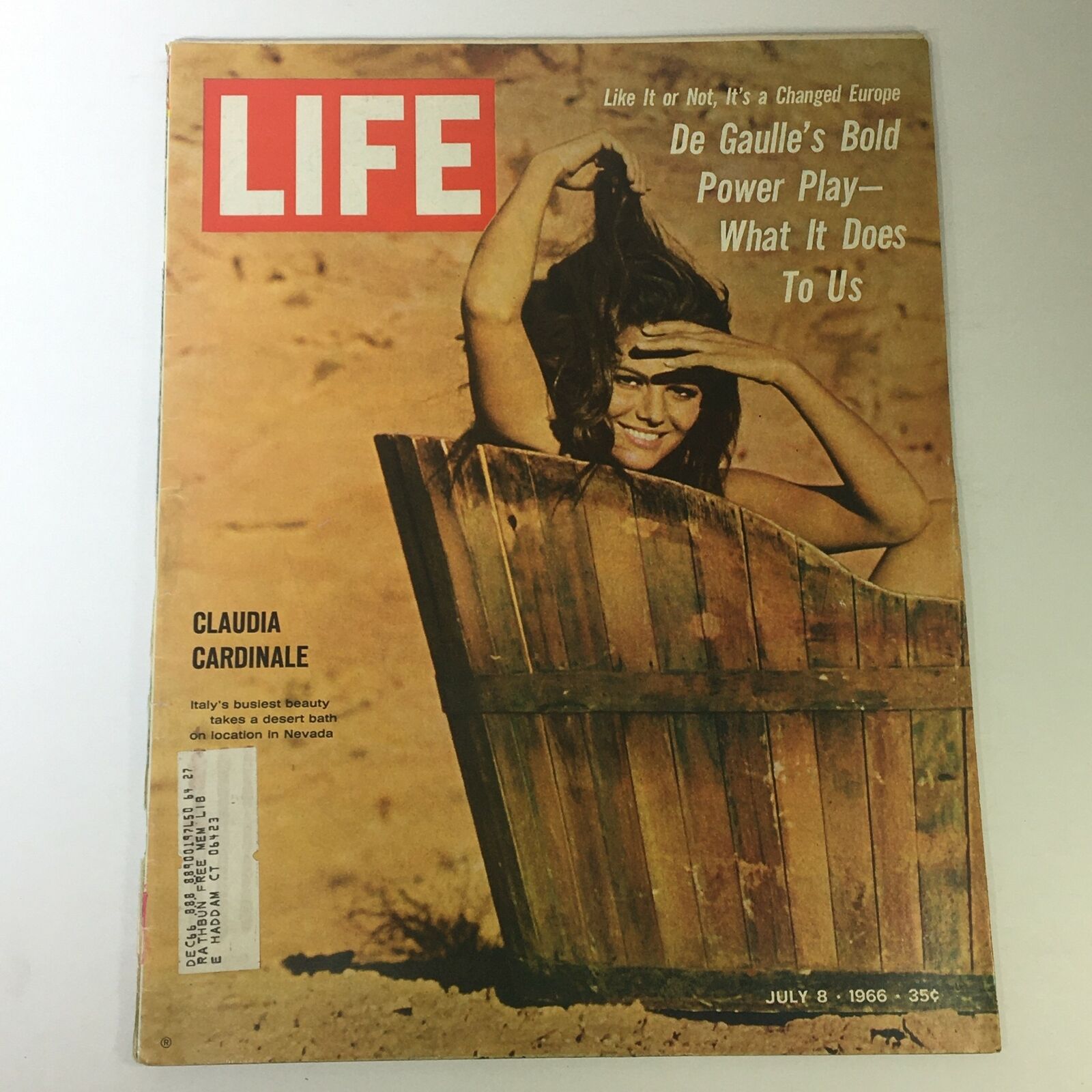 VTG Life Magazine July 8 1966 Italian Model Julia Cardinale Cover and Feature