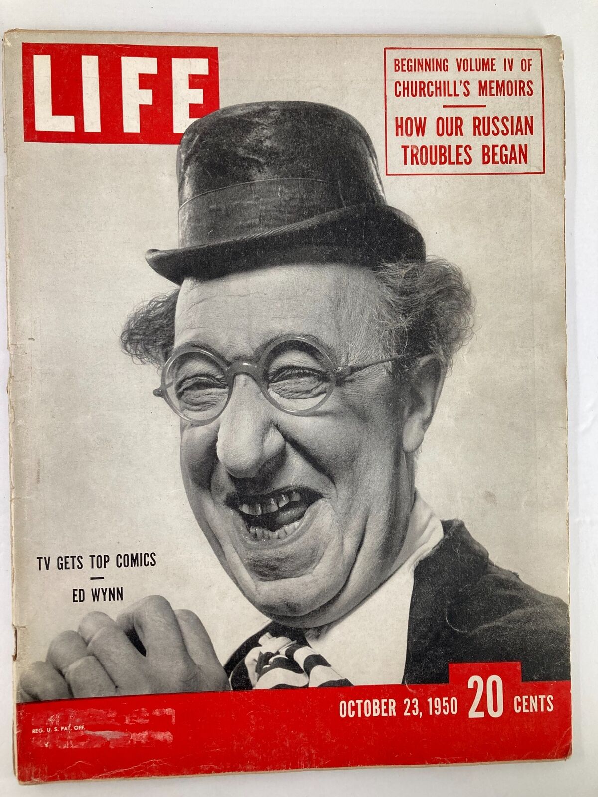 VTG Life Magazine October 23 1950 Ed Wynn TV Gets Top Comics