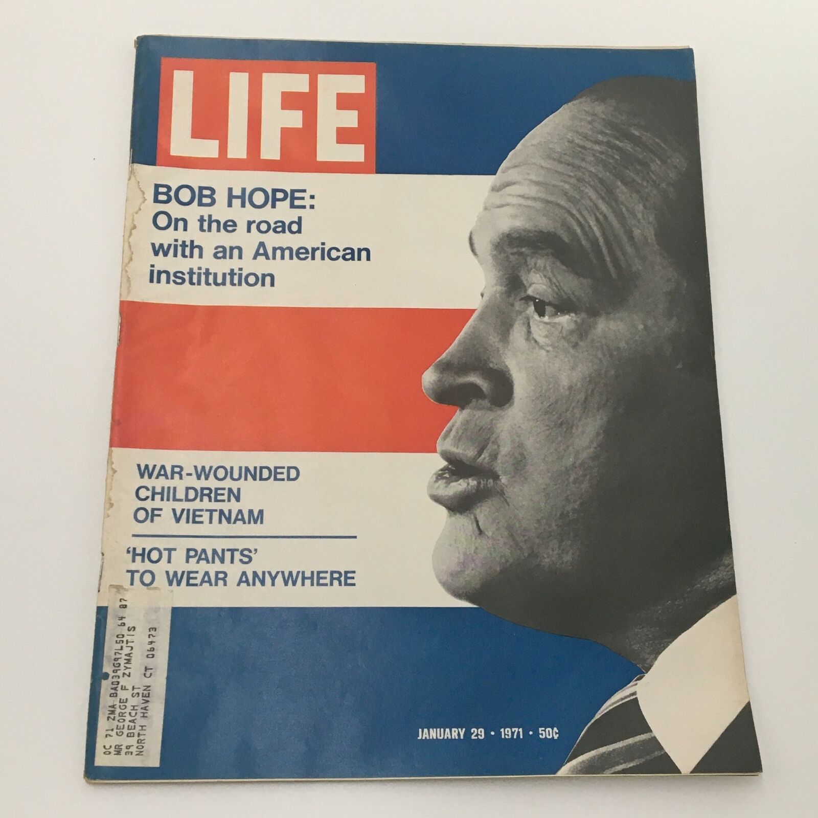 VTG Life Magazine January 29 1971 American-British Comedian Bob Hope Cover