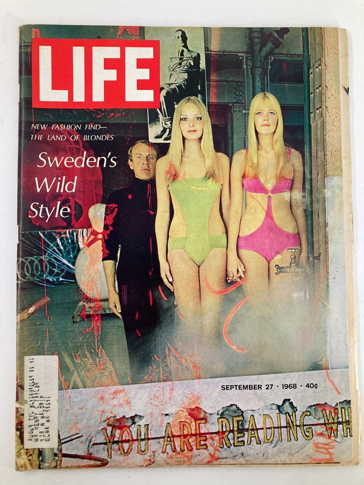 VTG Life Magazine September 27 1968 The Land of Blondes Sweden's Wild Style