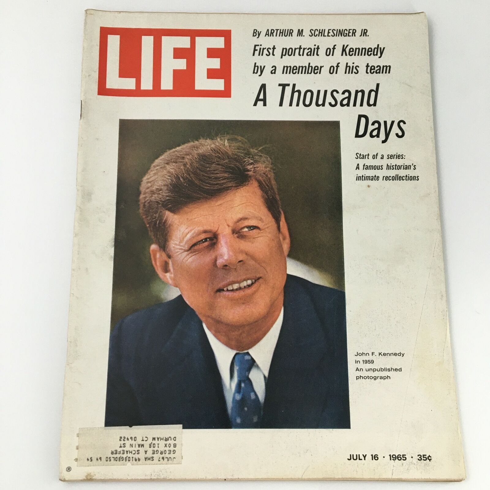 VTG Life Magazine July 16 1965 A Thousand Days of John F. Kennedy Cover Feature