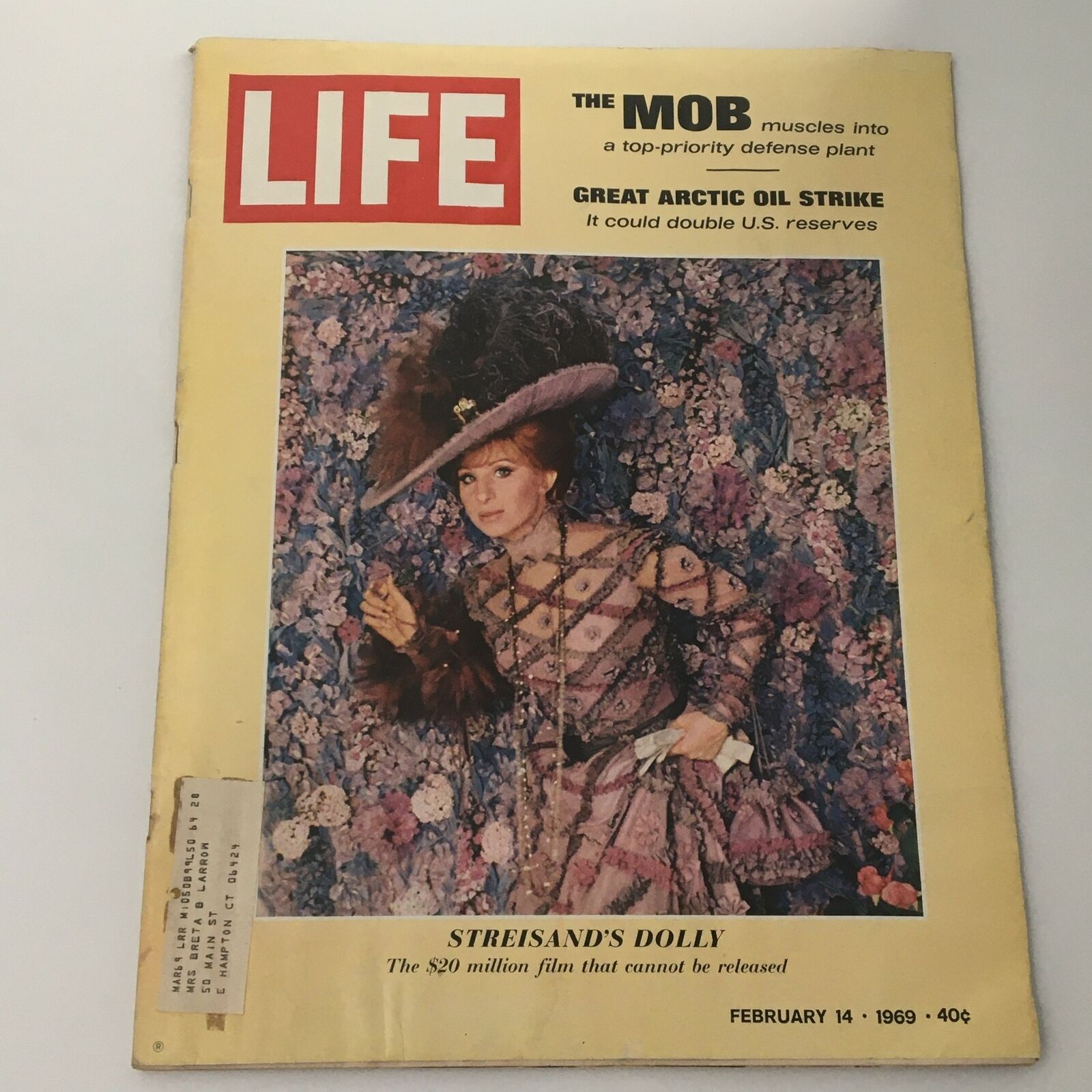 VTG Life Magazine February 14 1969 Barbra Streisand's Dolly Cover and Feature