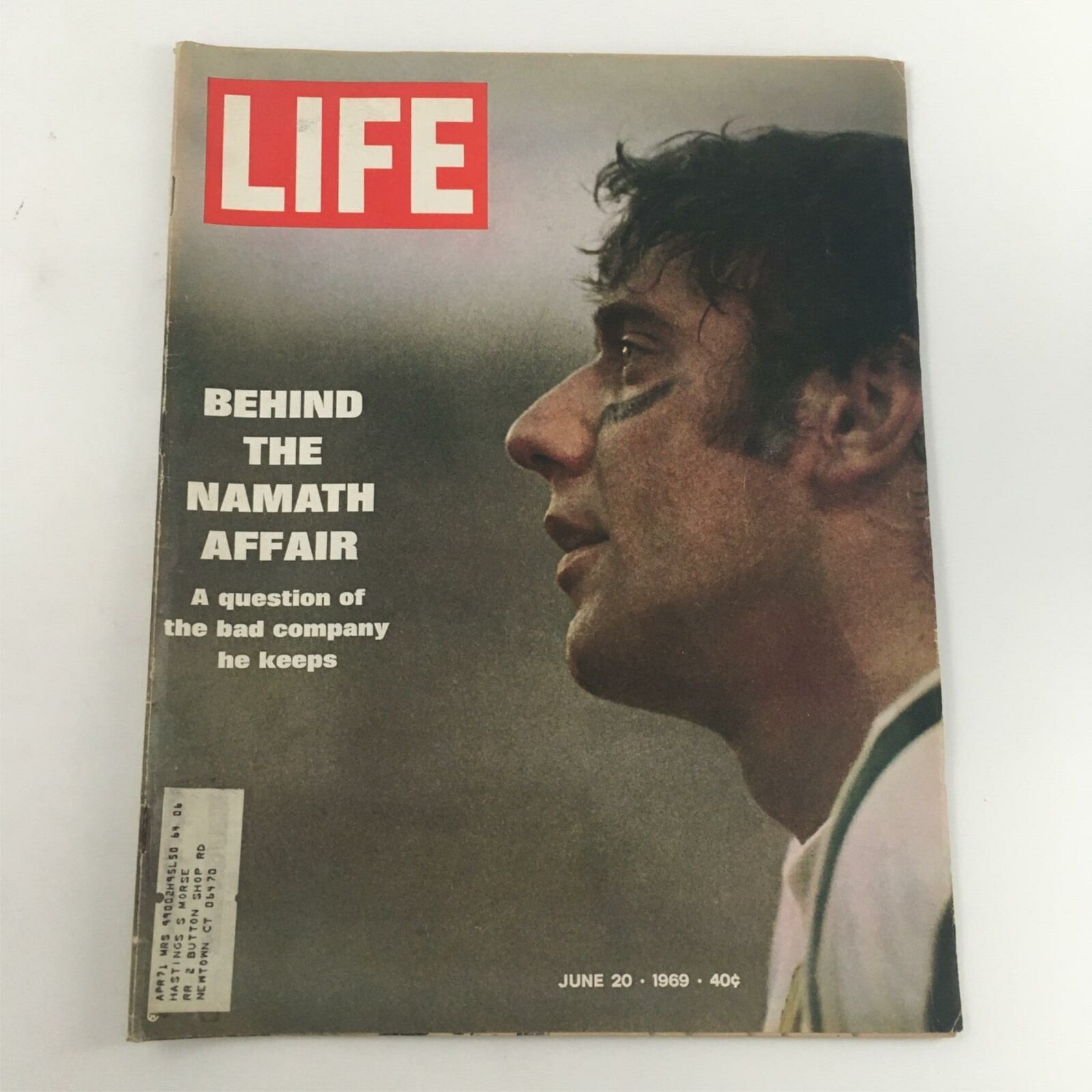 VTG Life Magazine June 20, 1969 The Namath Affair Joe Namath Quits Football