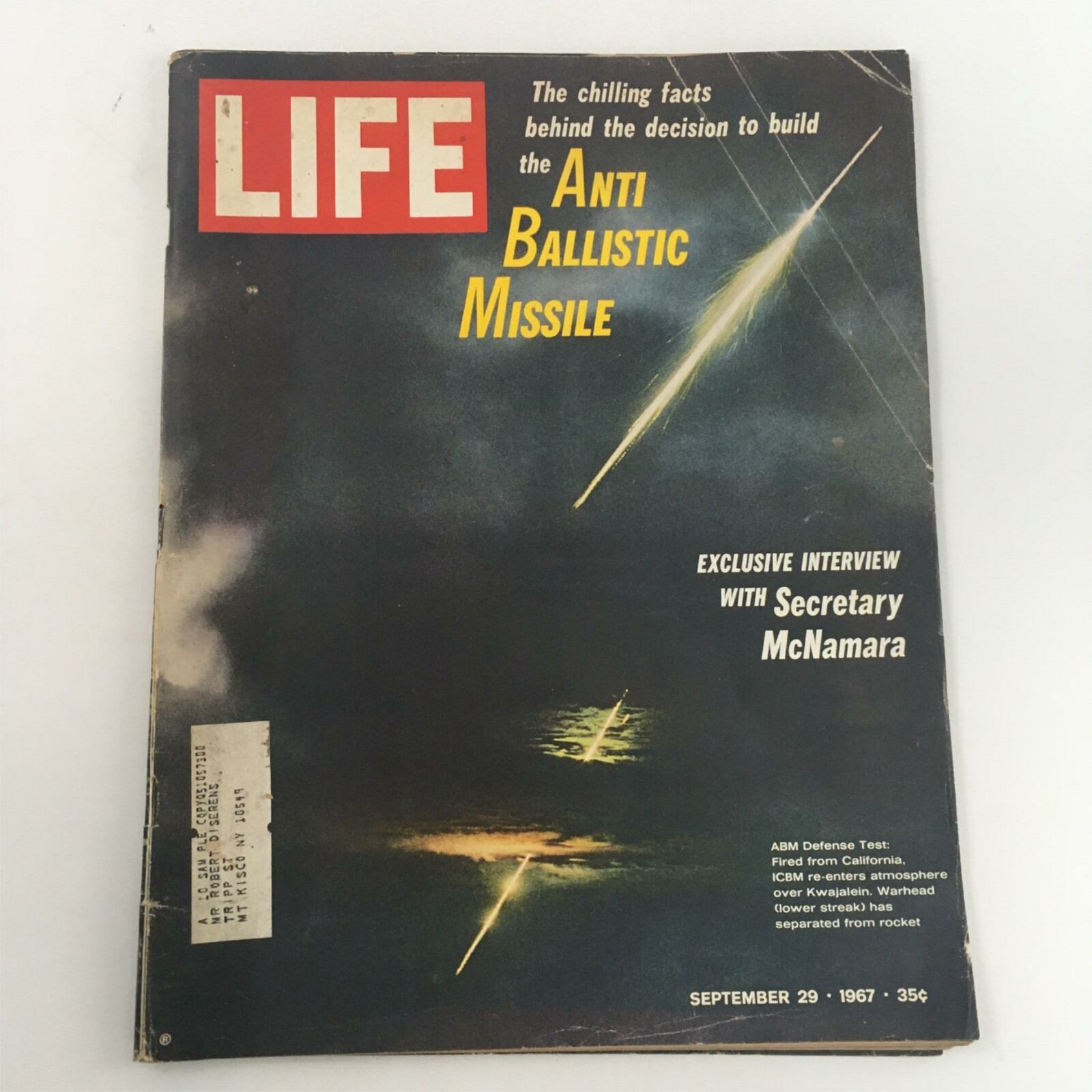 VTG Life Magazine September 29, 1967 Anti Ballistic Missile, McNamara