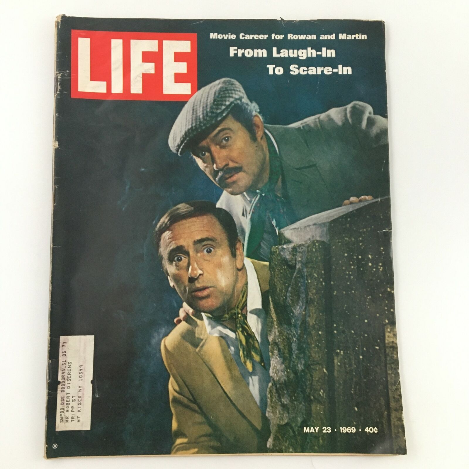 VTG Life Magazine May 23 1969 Dan Rowan and Dick Martin Laugh-in To Scare-in