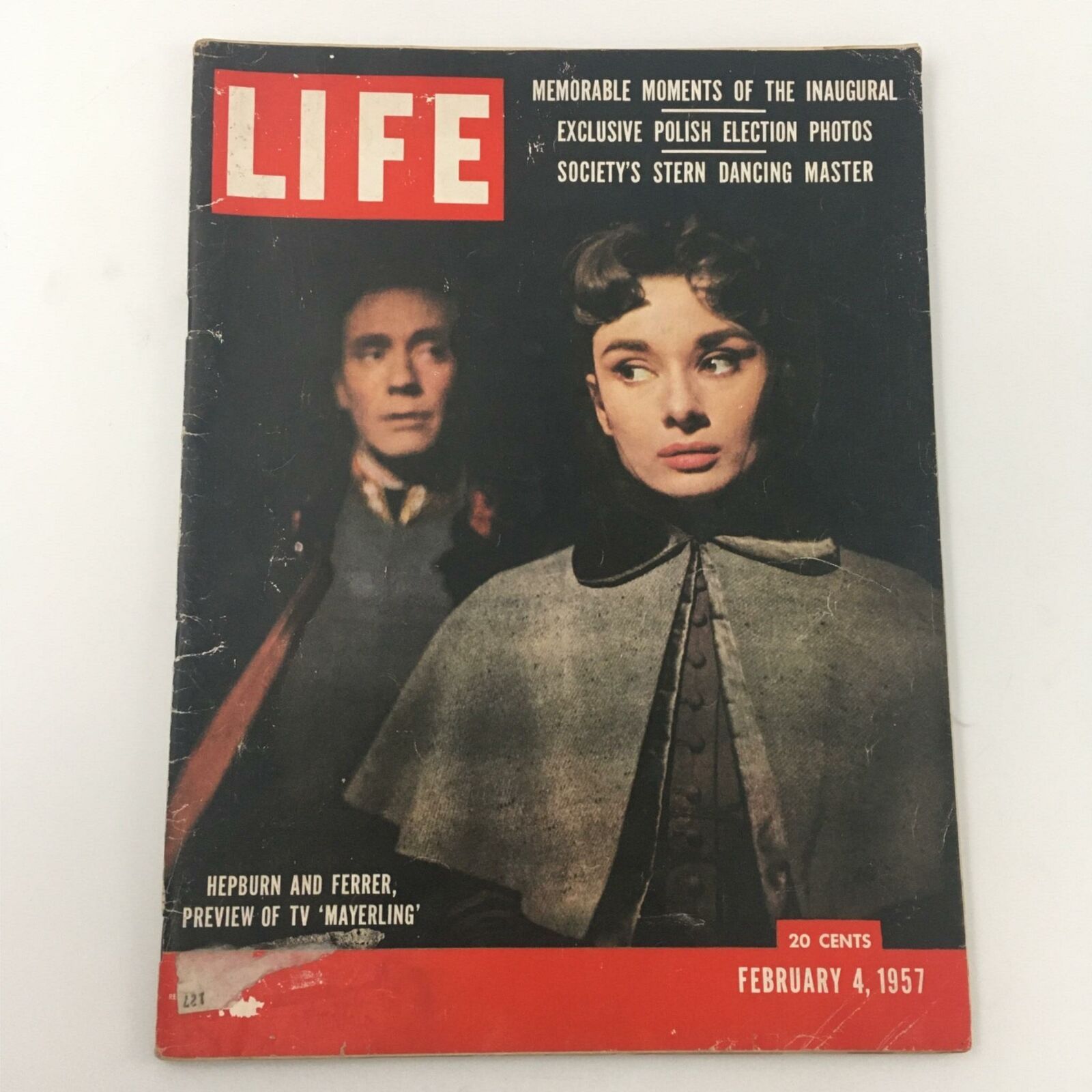 VTG Life Magazine February 4, 1957 Hepbrun and Ferrer, Mayerling