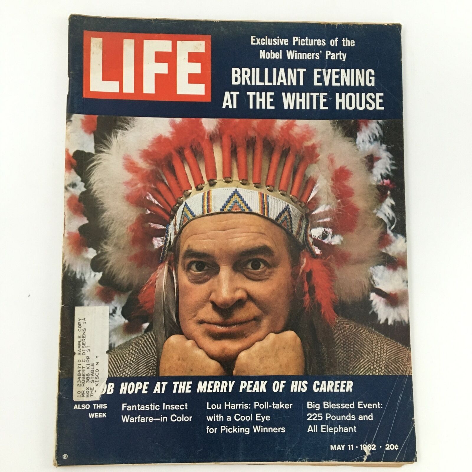 VTG Life Magazine May 11 1962 Bob Hope Cover, Lou Harris Feature