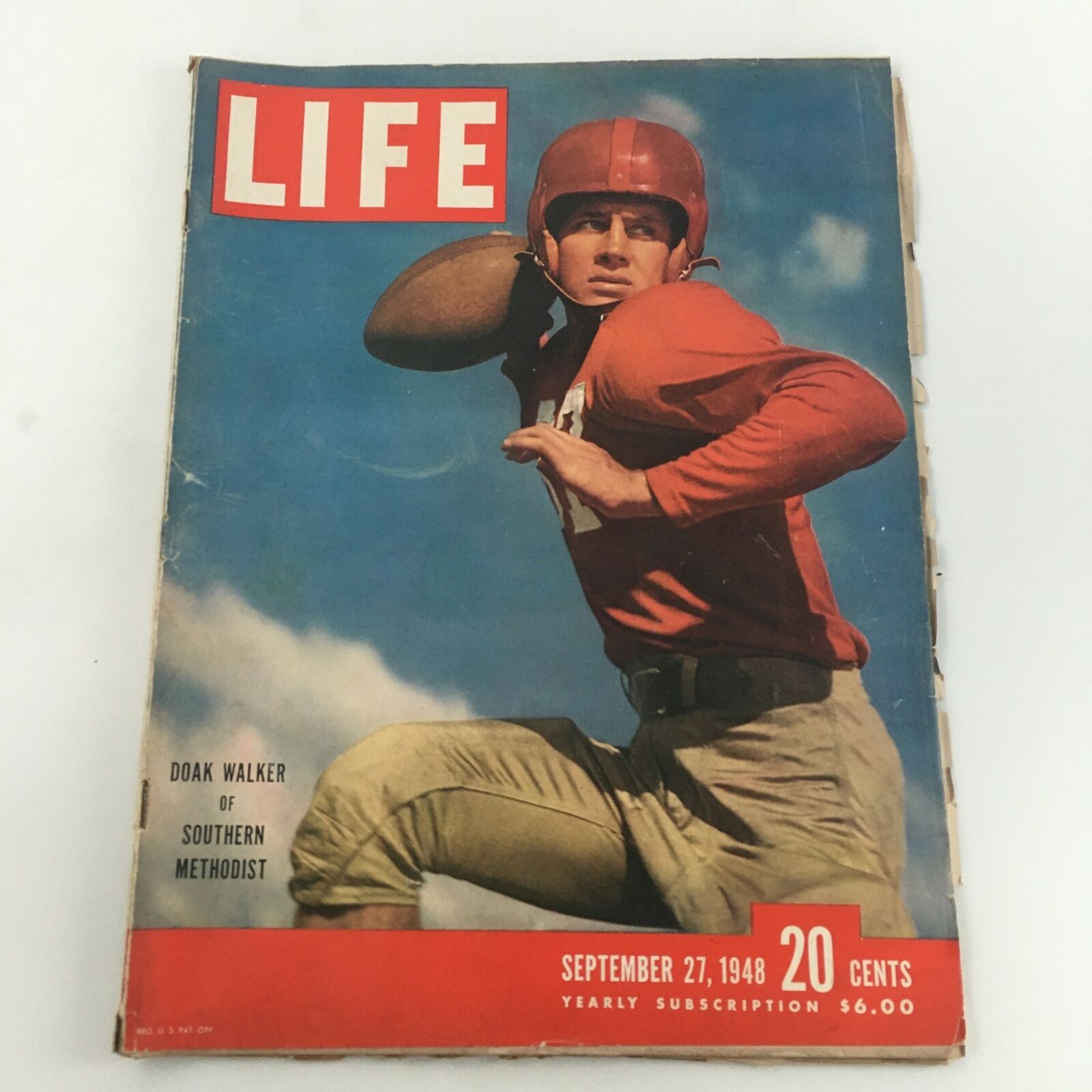 VTG Life Magazine September 27 1948 NFL Doak Walker of Southern Methodist