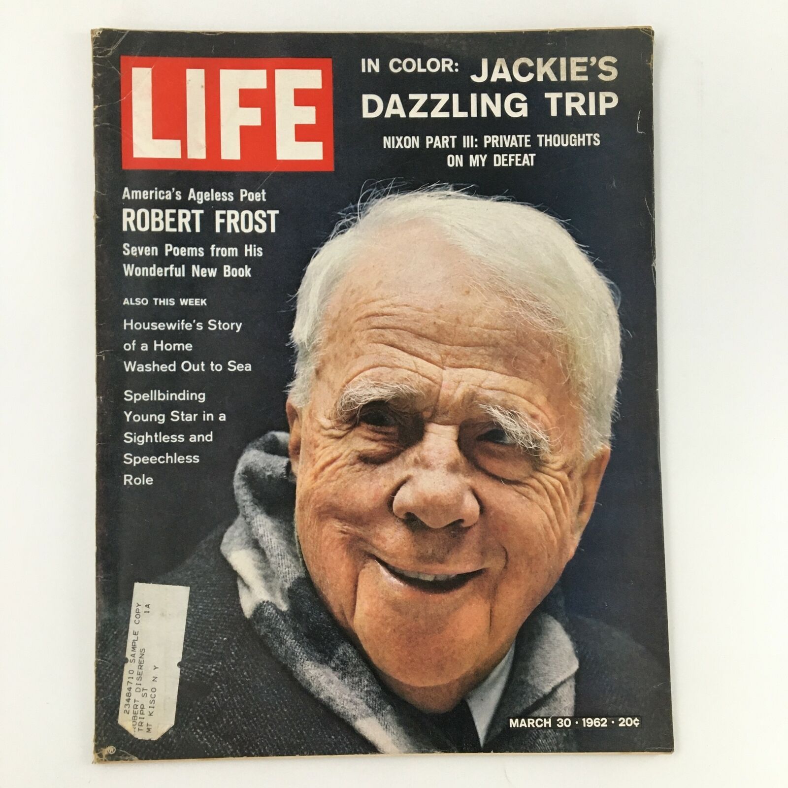 VTG Life Magazine March 30 1962 America's Ageless Poet Robert Frost