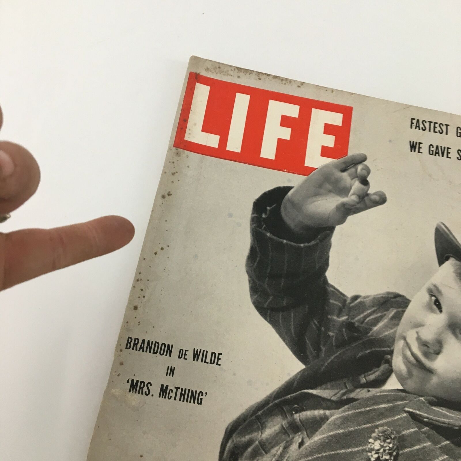 VTG Life Magazine March 10 1952 Brandon de Wilde in "Mrs. McThing" Play