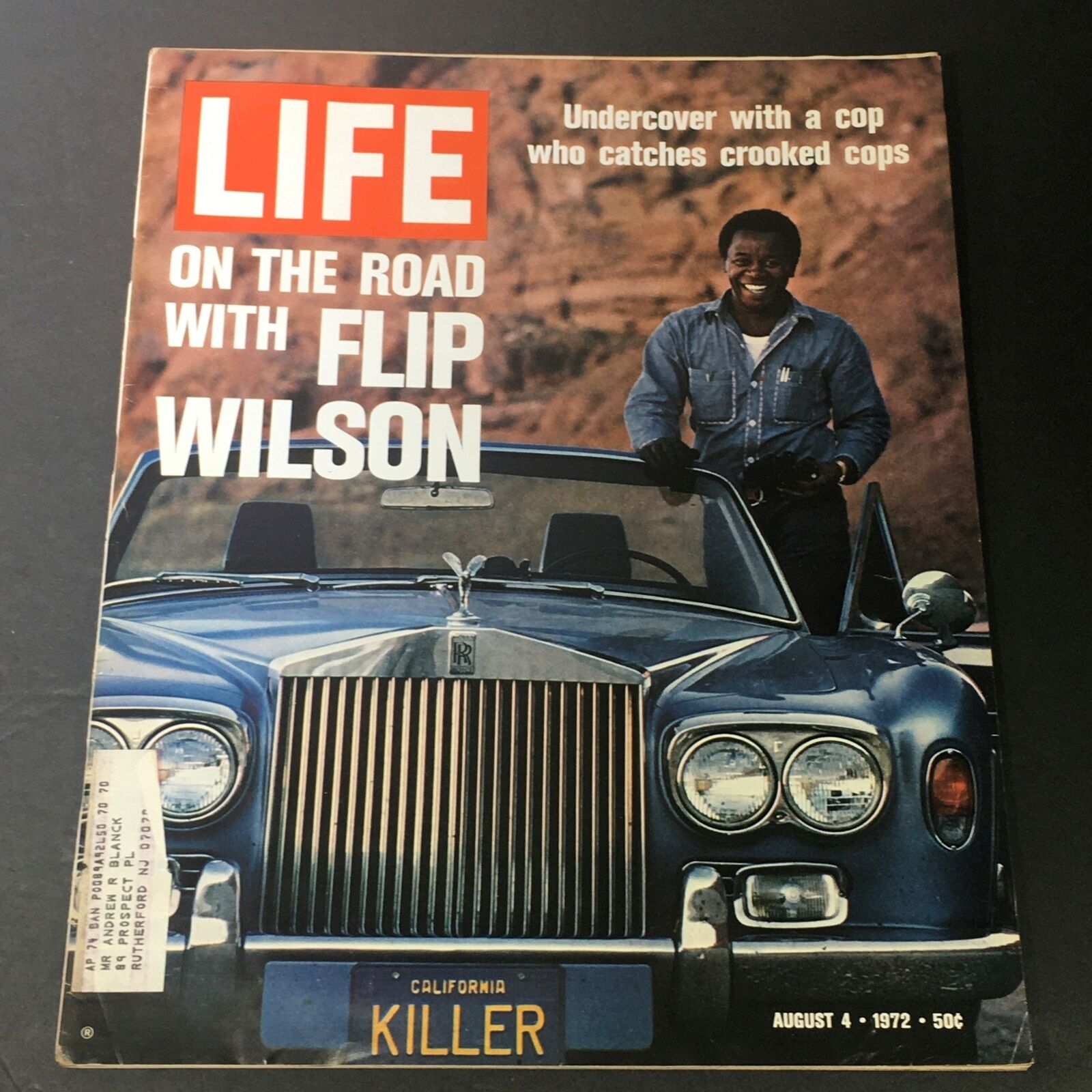 VTG Life Magazine August 4 1972 - Undercover Cop On The Road with Flip Wilson