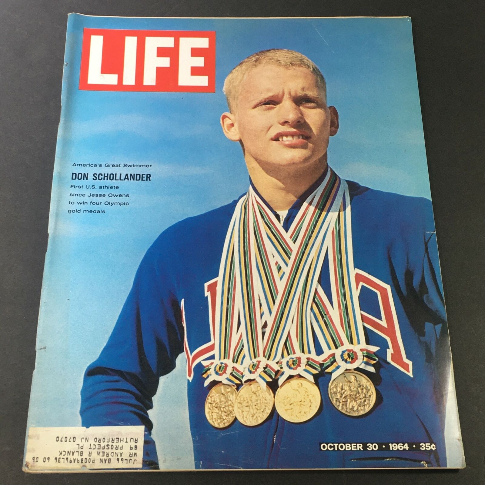 VTG Life Magazine October 30 1964 - America's Great Swimmer Don Schollander