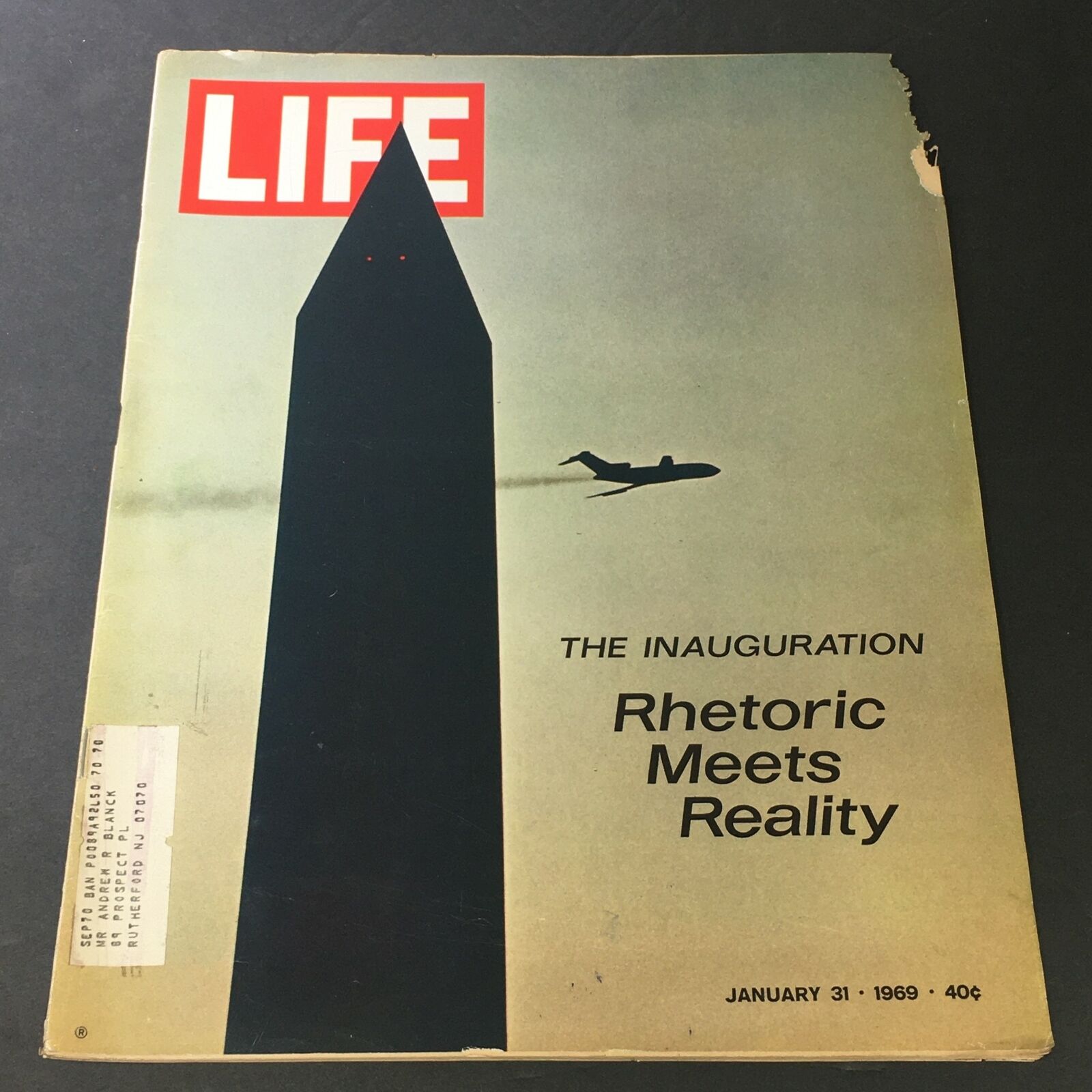 VTG Life Magazine January 31 1969 - The Inauguration Rhetoric Meets Reality