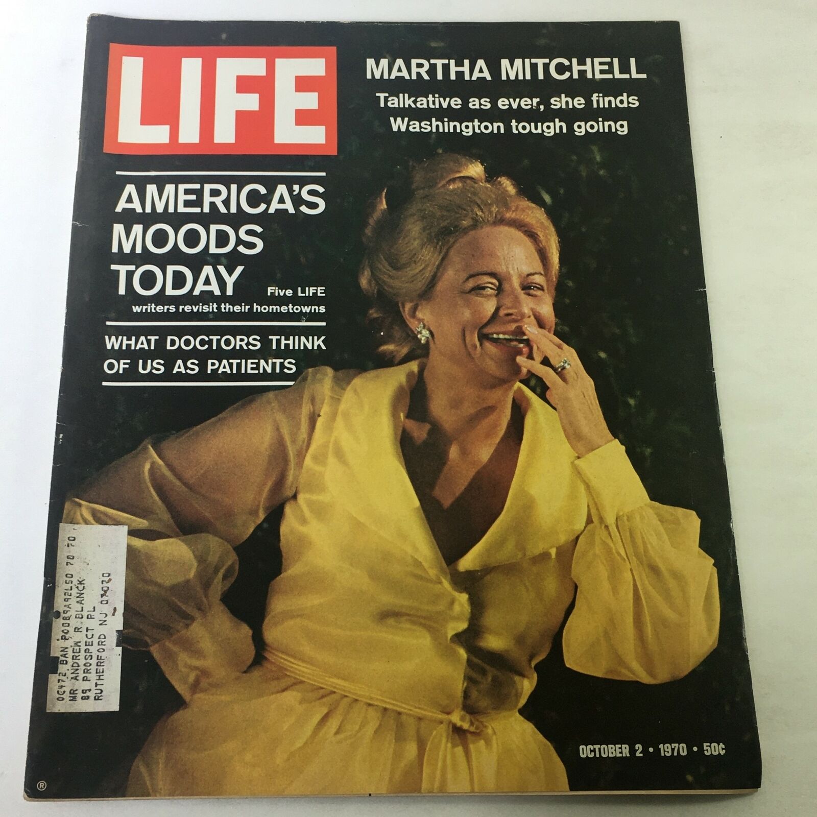 VTG Life Magazine October 2 1970 - Martha Mitchell / America's Moods Today