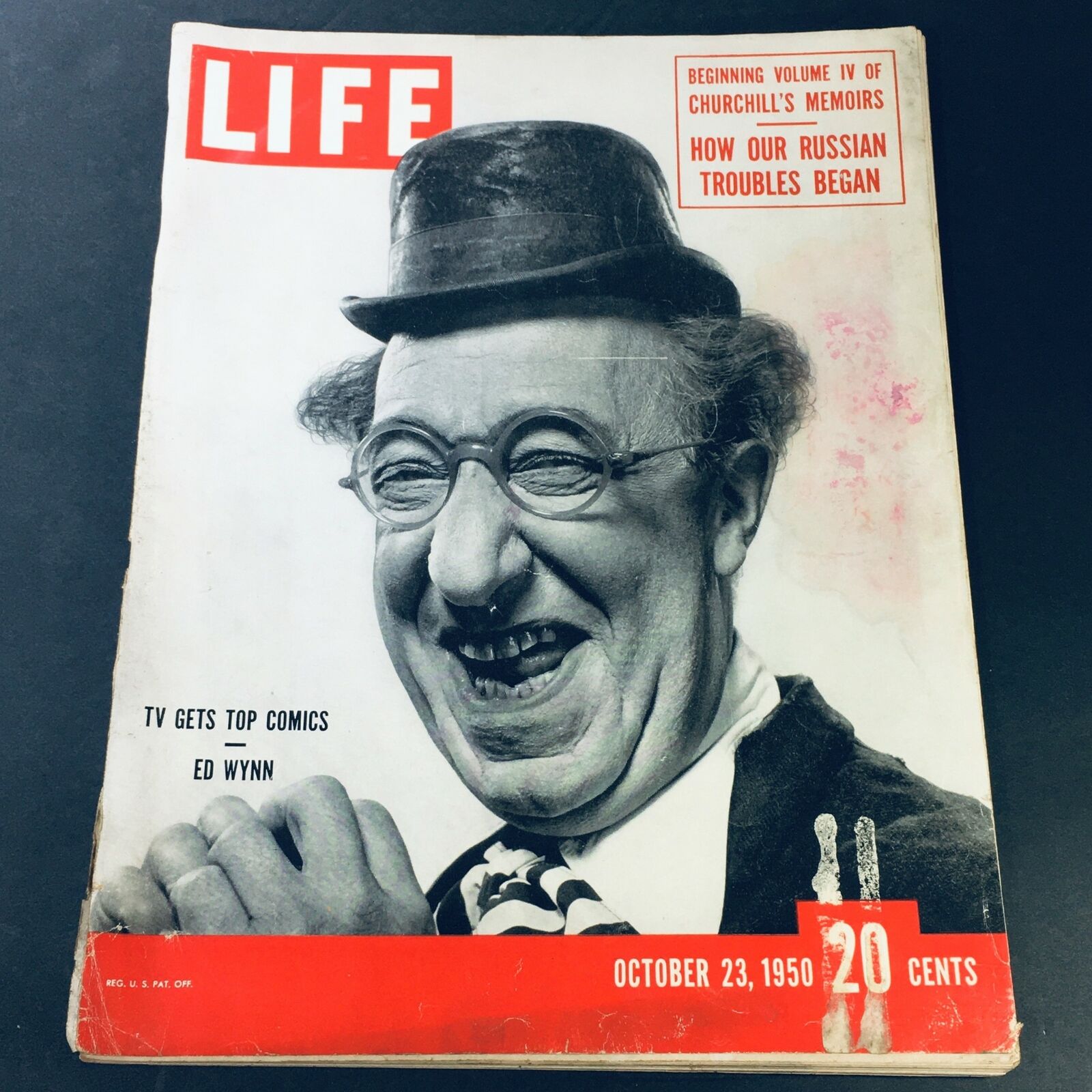 VTG Life Magazine October 23 1950 - Ed Wynn TV Gets Top Comics / Russian Trouble