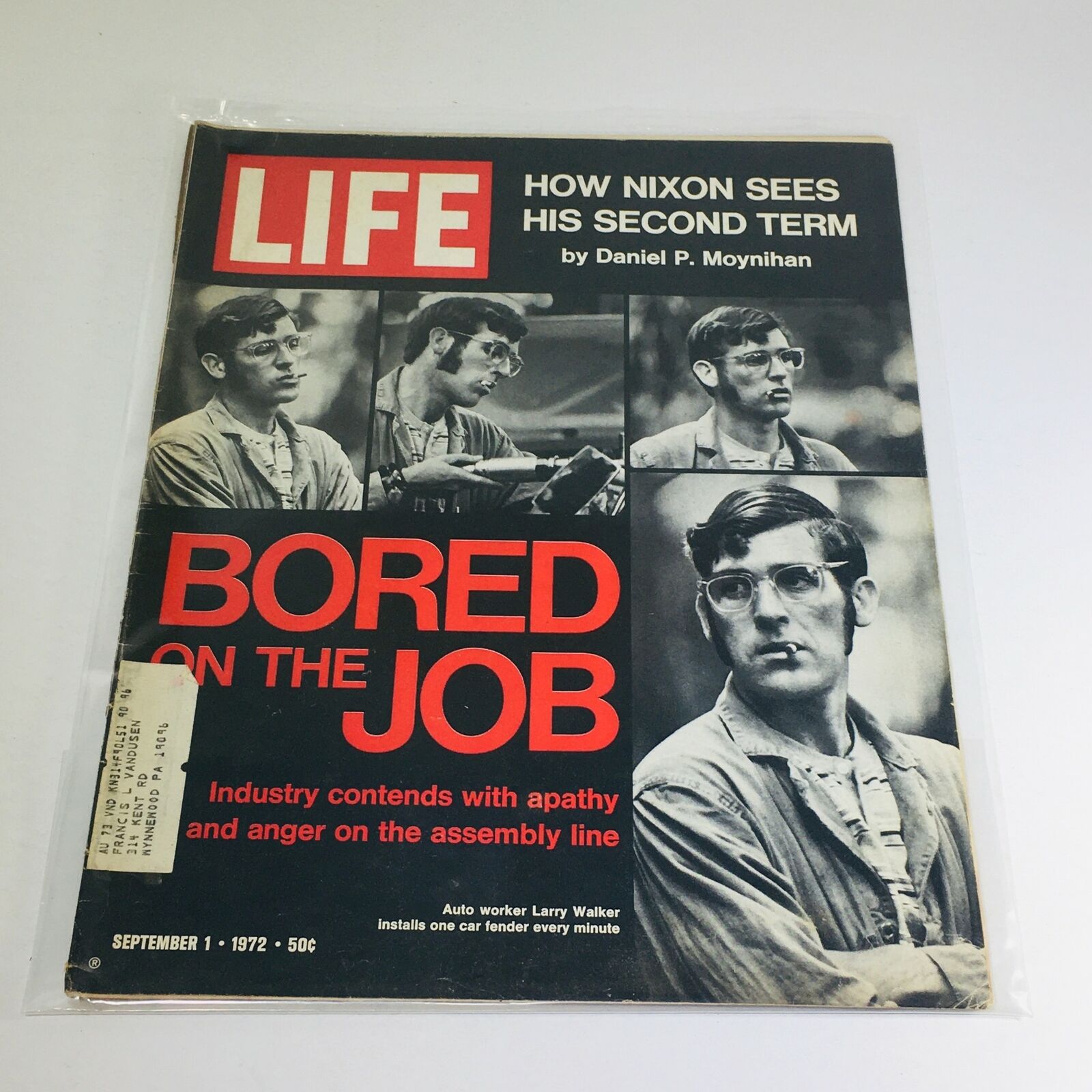 VTG Life Magazine: September 1 1972 - Bored On The Job/How Nixon Sees 2nd Term