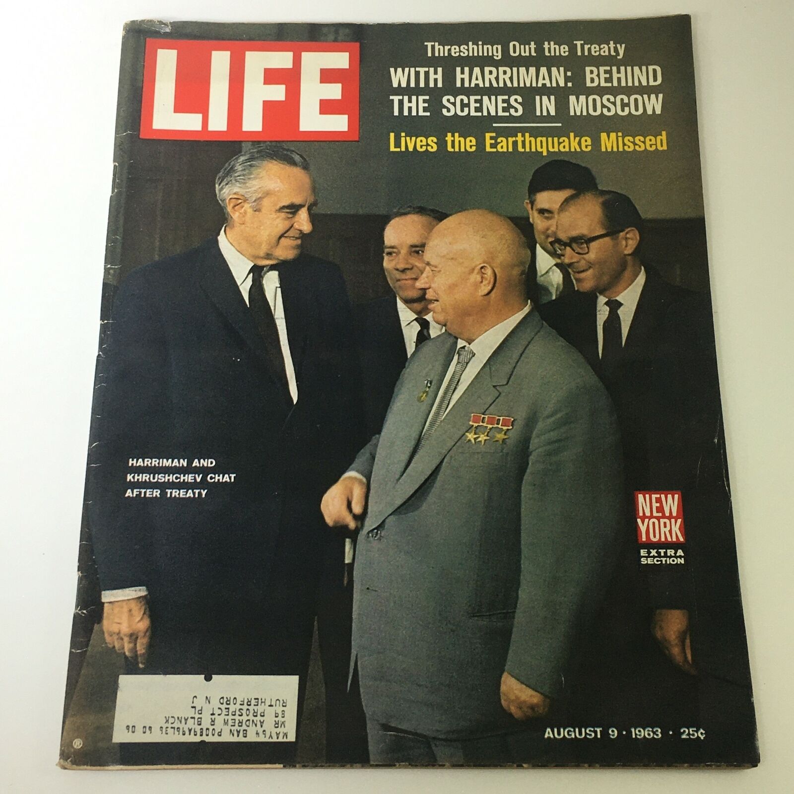 VTG Life Magazine August 9 1963 - Behind The Scenes in Moscow with Harriman