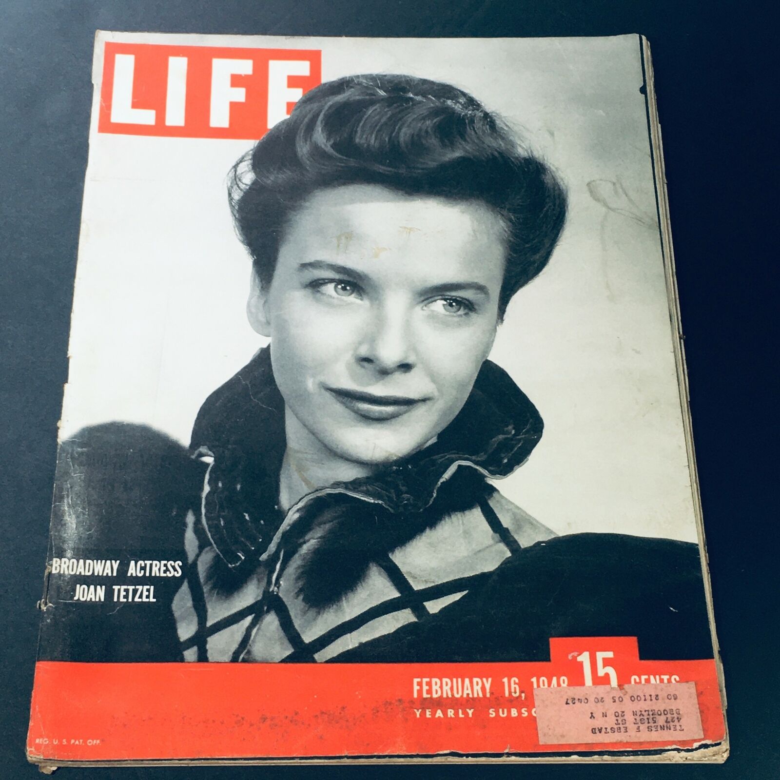 VTG Life Magazine February 16 1948 - Broadway Actress Joan Tetzel