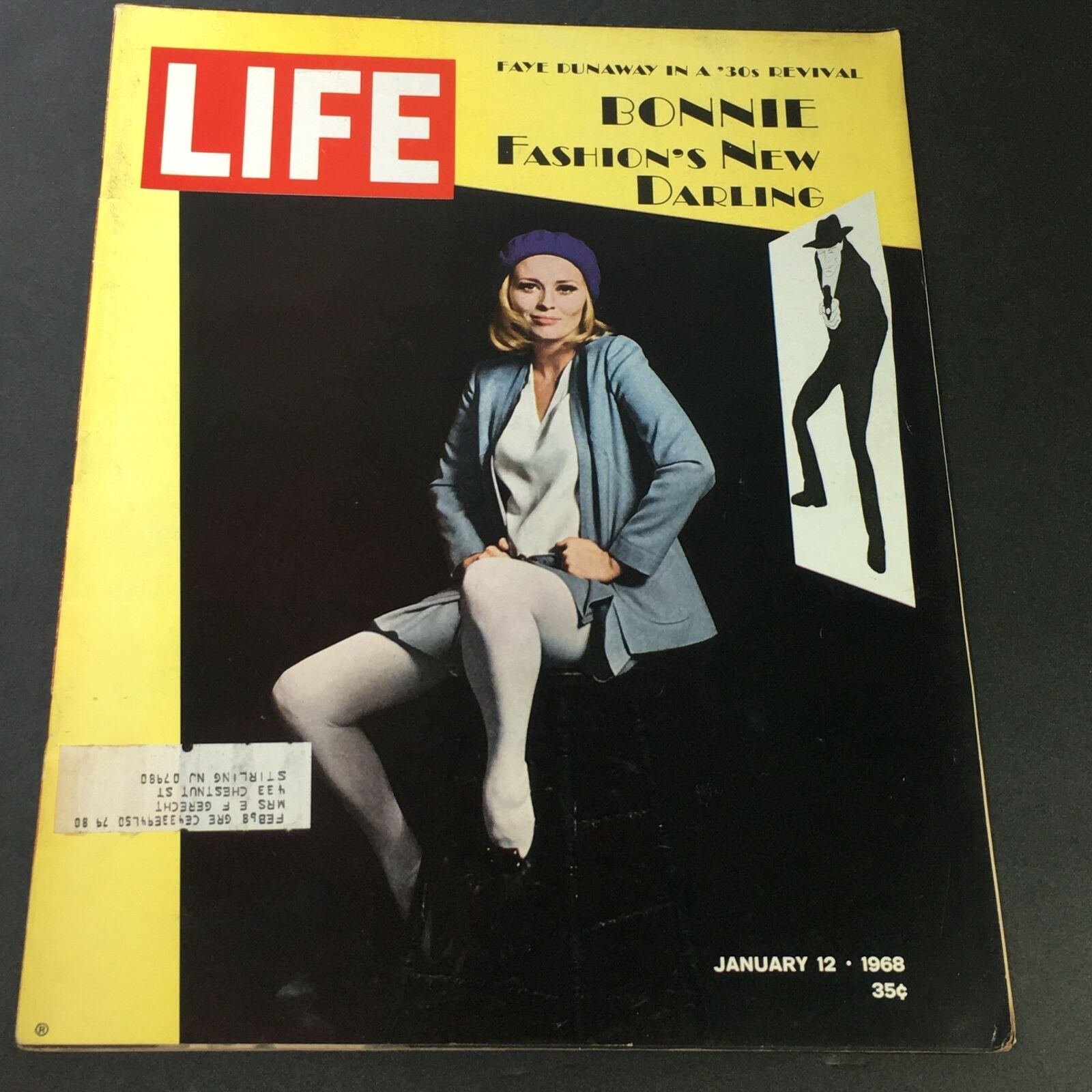 VTG Life Magazine January 12 1968 - Bonnie Fashion's New Darling Faye Dunaway