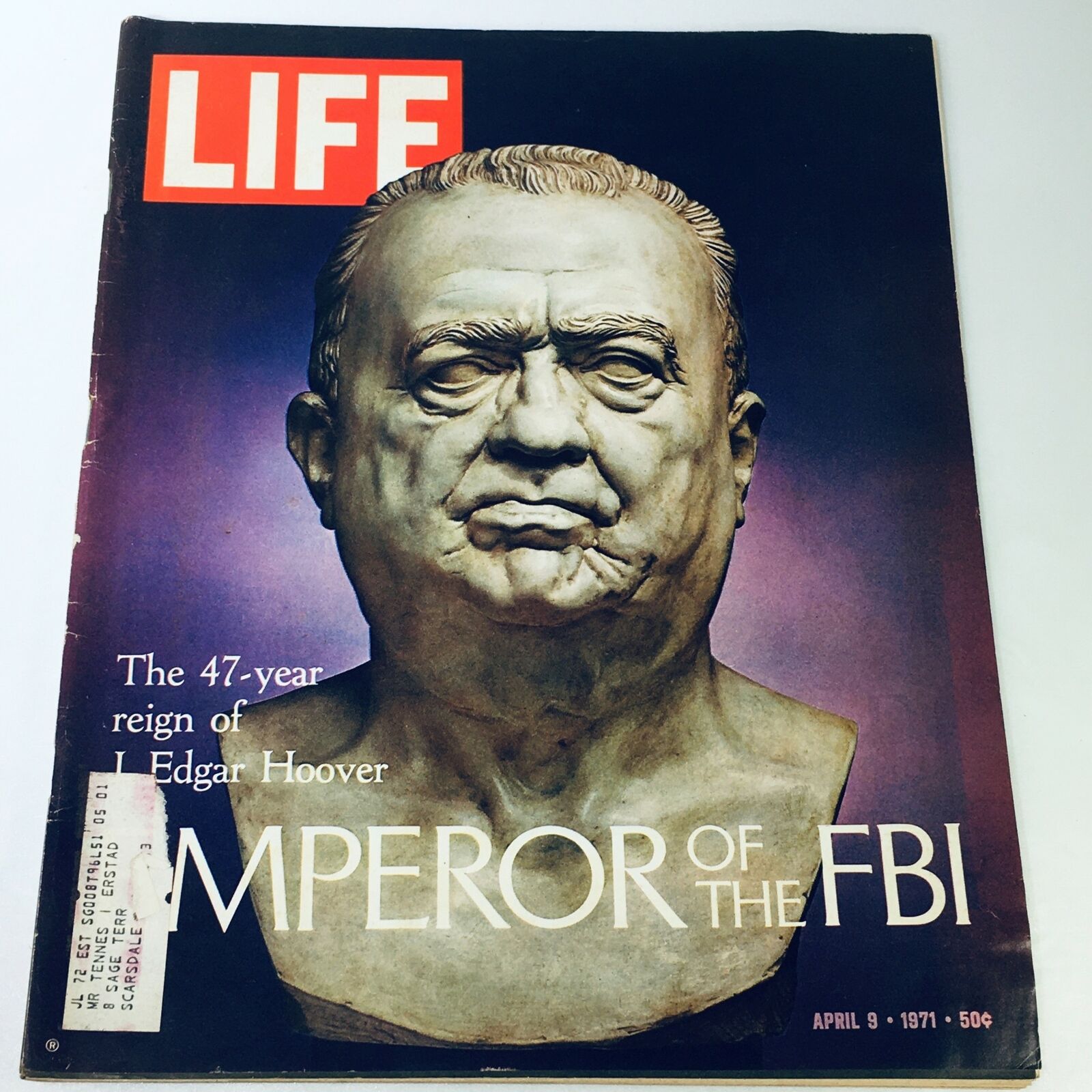 VTG Life Magazine April 9 1971 - The 47-Year Reign of J. Edgar Hoover