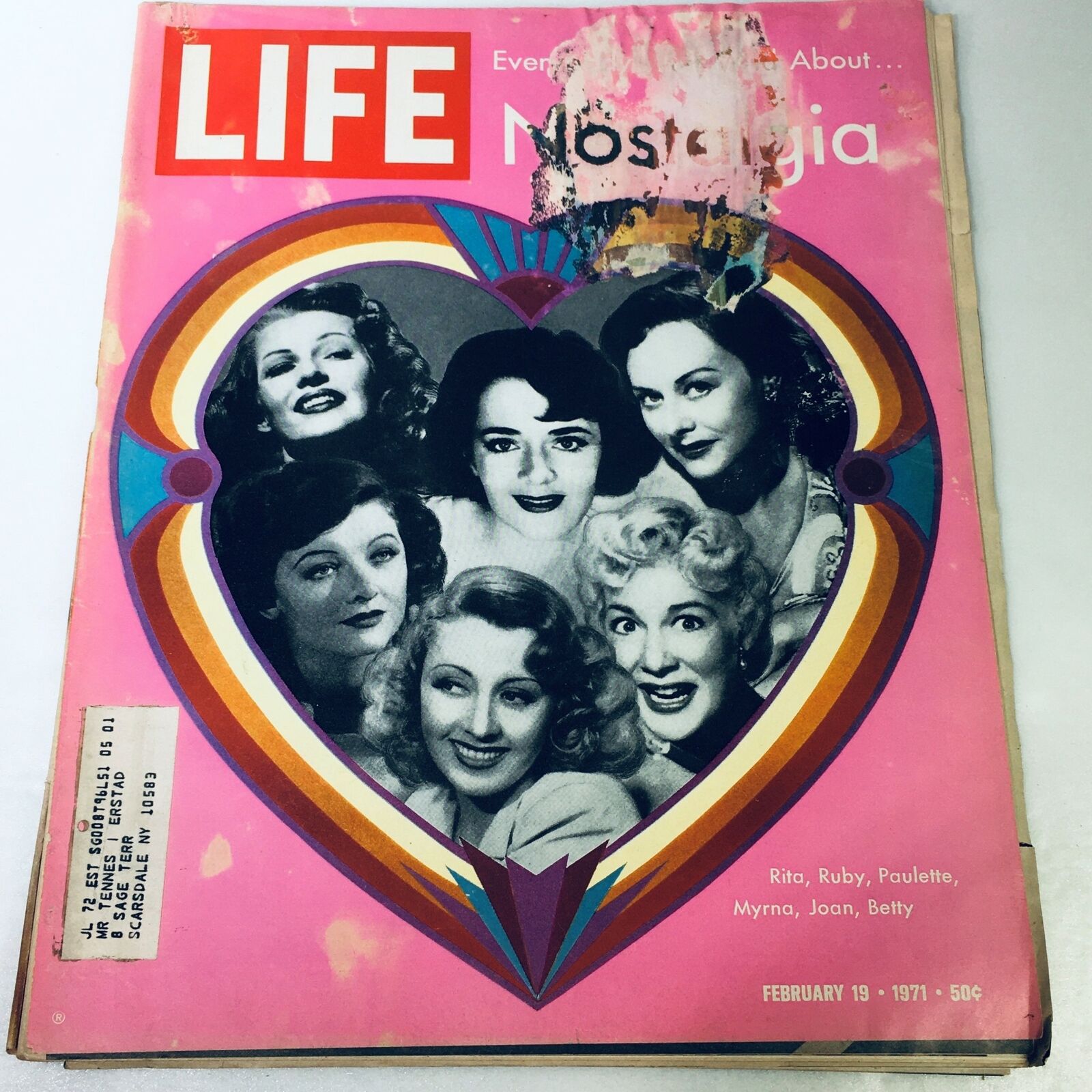 VTG Life Magazine February 19 1971 - Rita, Ruby, Paulette, Myrna, Joan & Betty