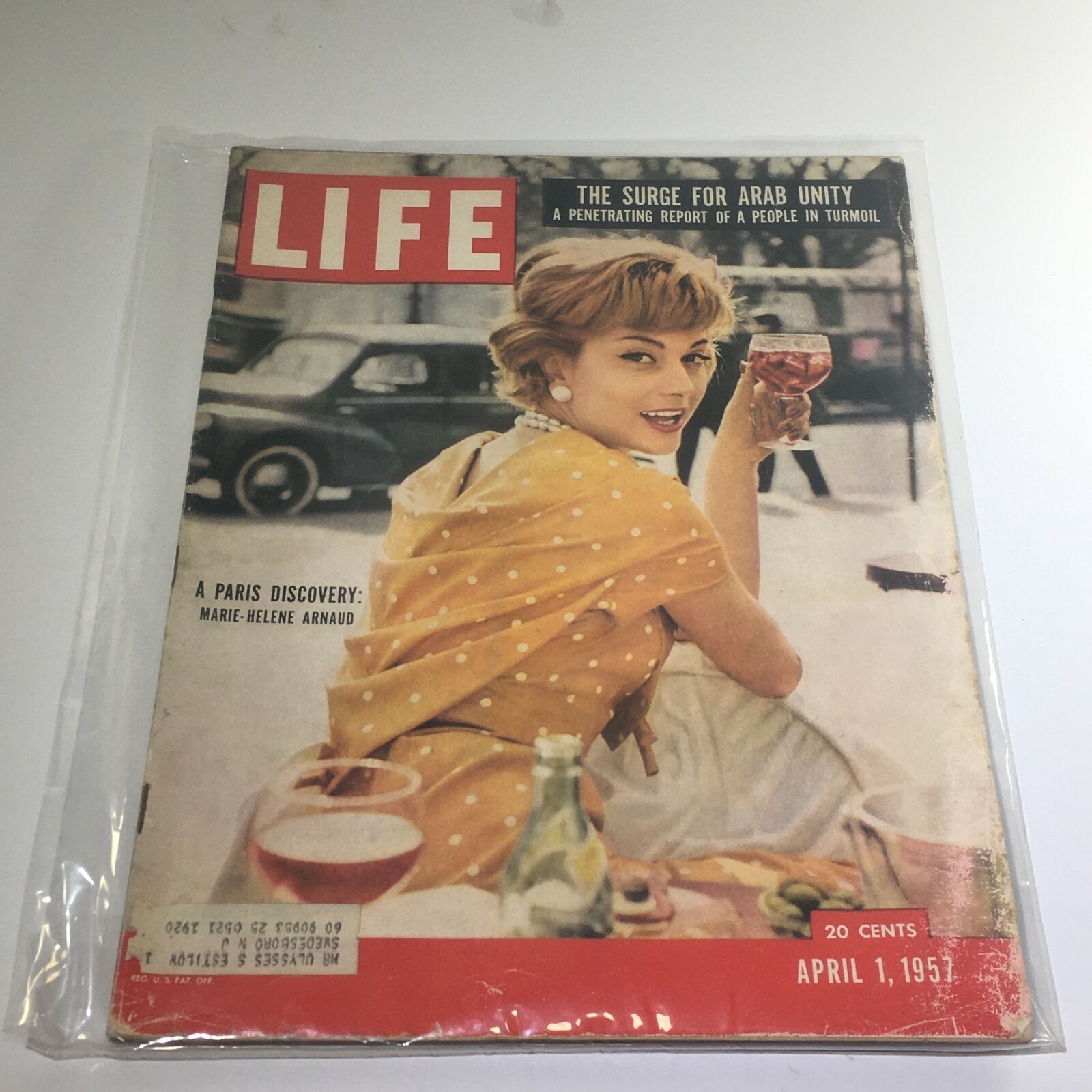 VTG Life Magazine: April 1 1957 - The Surge For Arab Unity/Marie-Helene Arnaud