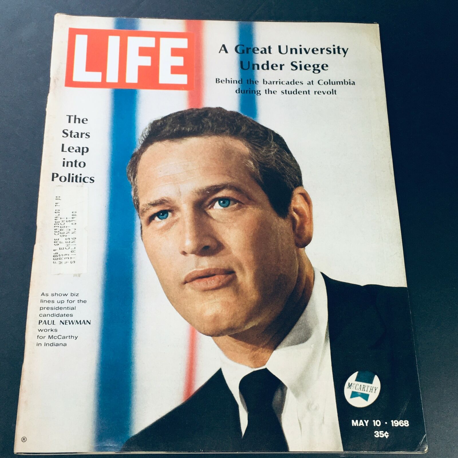 VTG Life Magazine May 10 1968 - Presidential Candidate Paul Newman