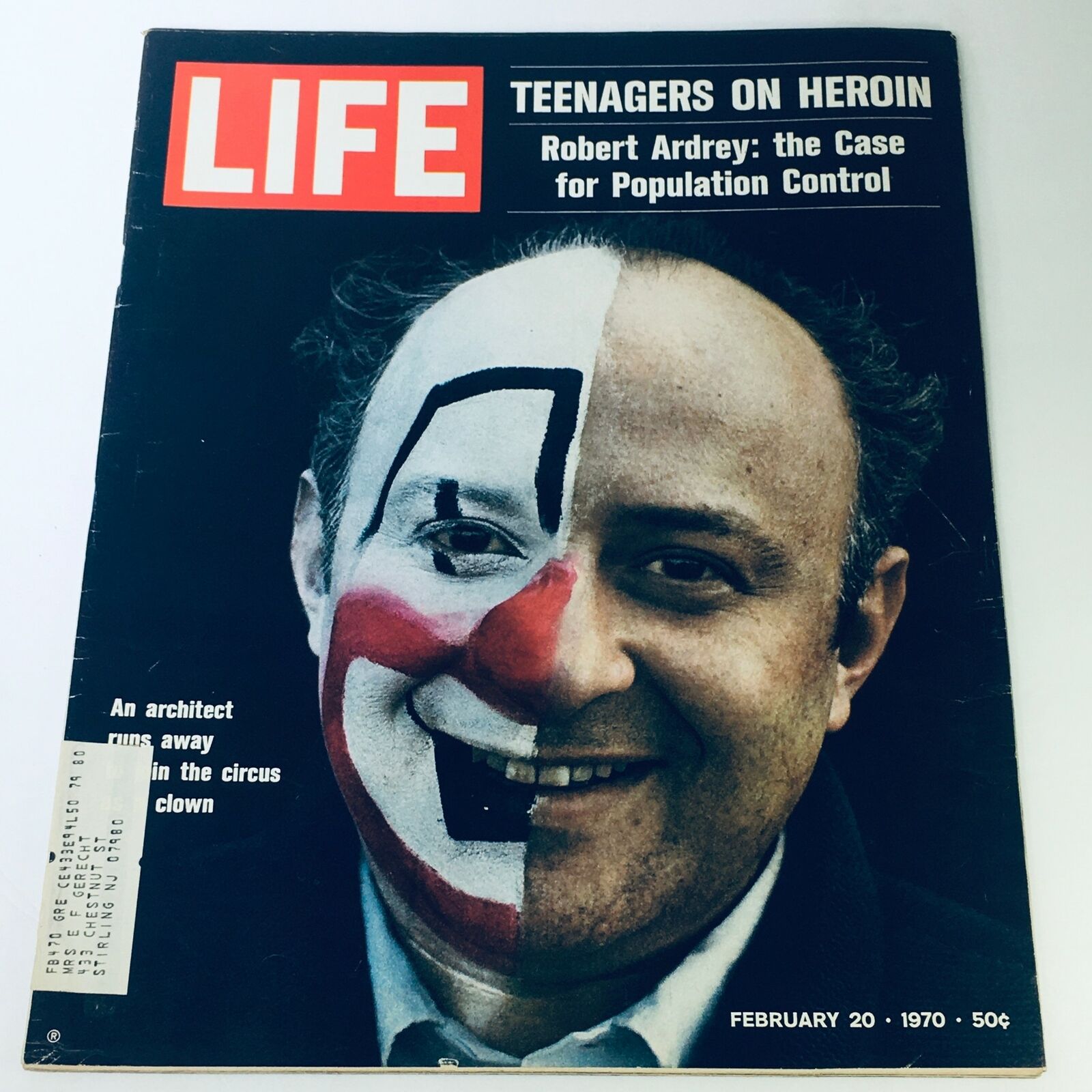 VTG Life Magazine February 20 1970 - Robert Ardrey For Population Control Case