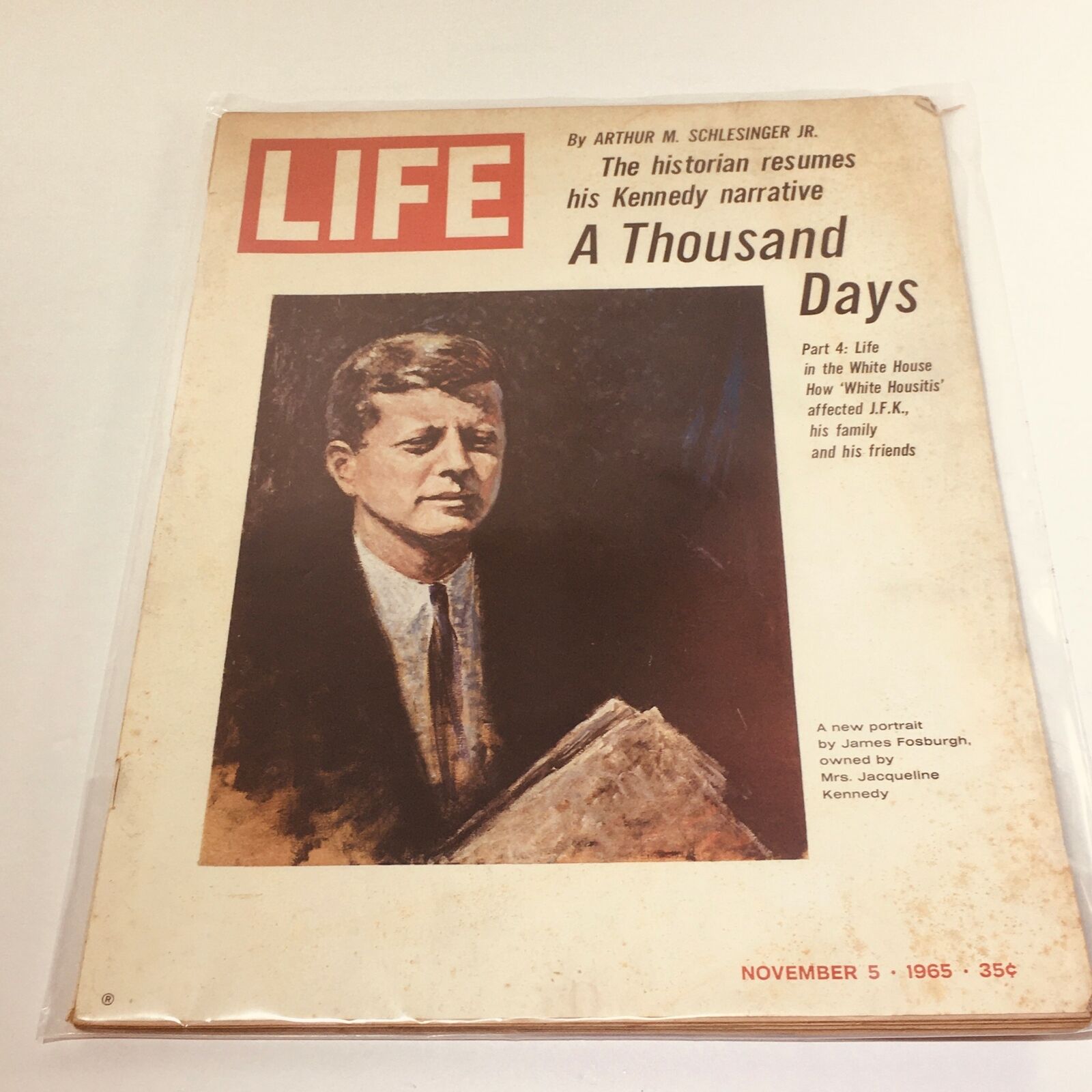 VTG Life Magazine: November 5 1965 - John F. Kennedy Portrait by James Fosburgh