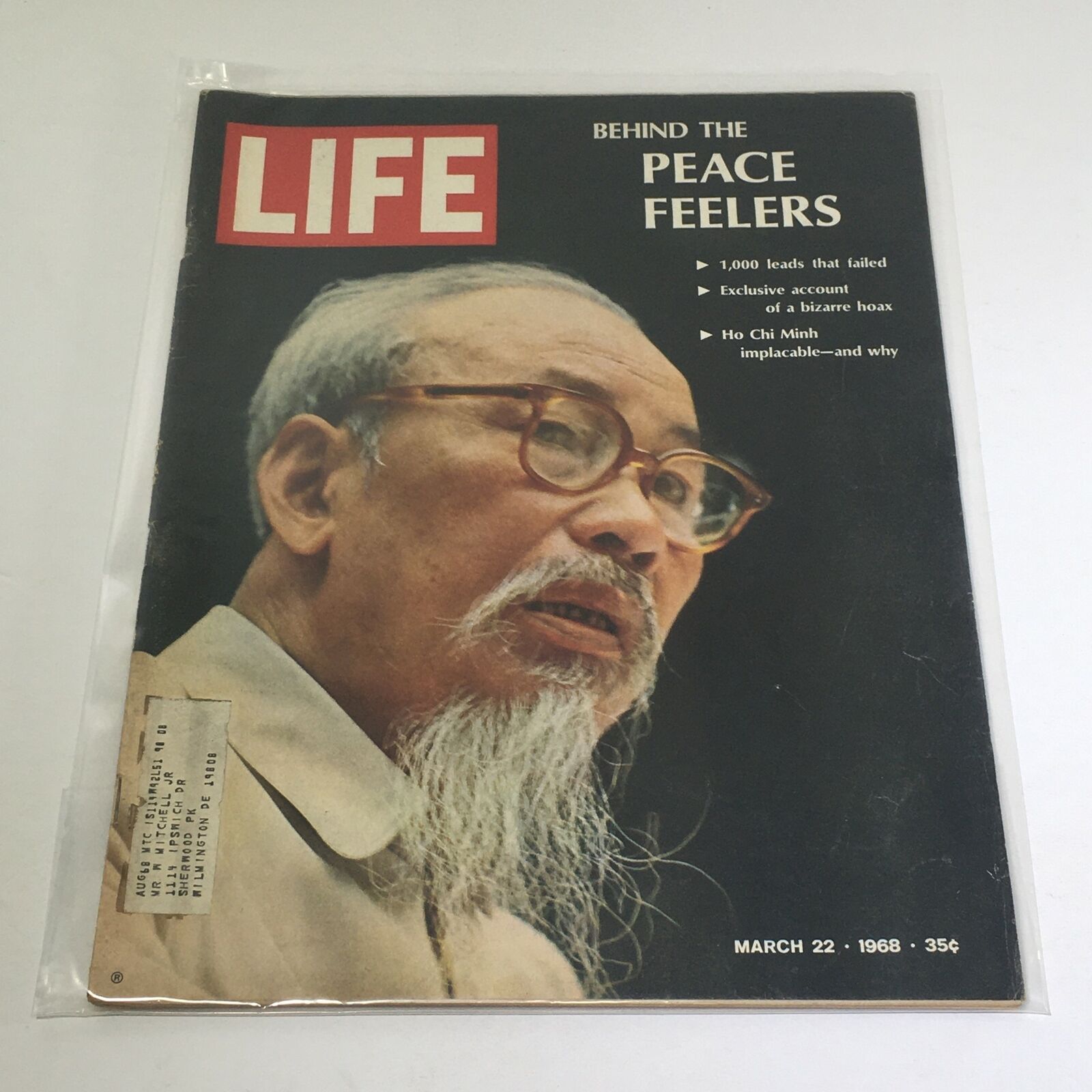 VTG Life Magazine: March 22 1968 - Behind The Peace Feelers/Ho Chi Minh on Cover