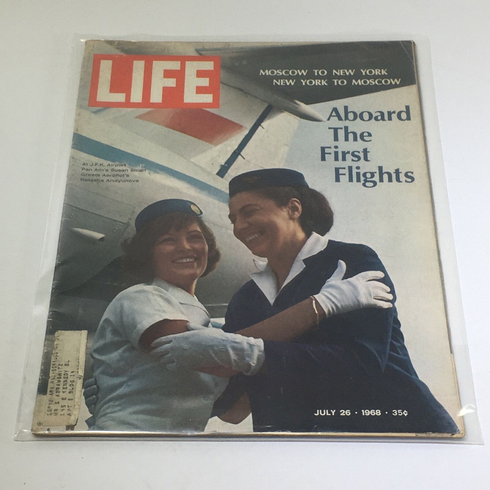 VTG Life Magazine: July 26 1968 - Moscow-New York Vice Versa, Aboard 1st Flights