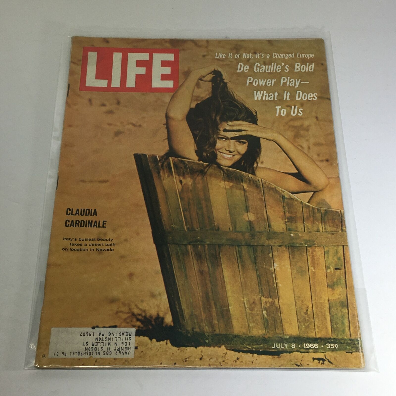 VTG Life Magazine: July 8 1966 - Claudia Cardinale/De Gaulle's Bold Power Play