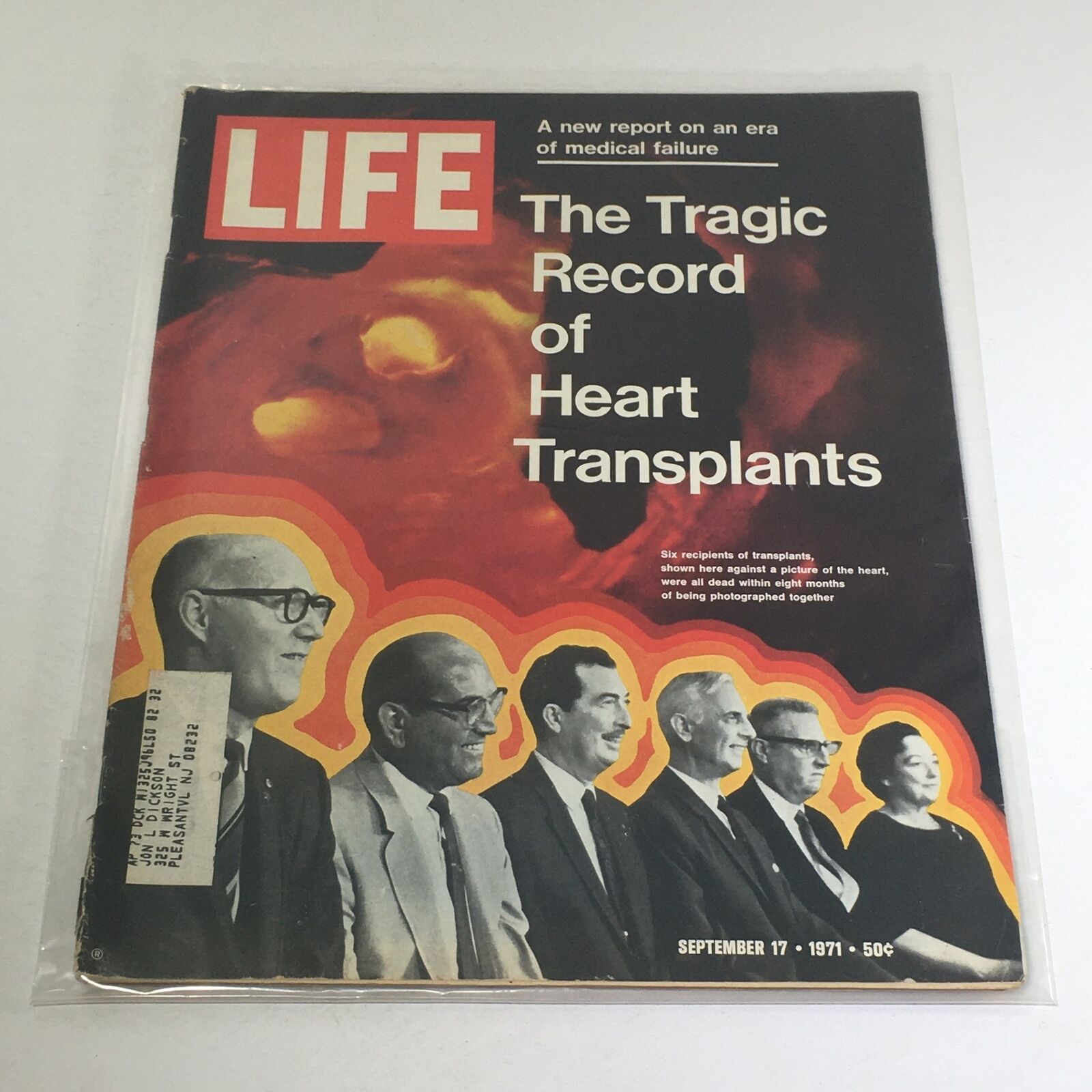 VTG Life Magazine: September 17 1971 - The Tragic Record Of Heart Transplants