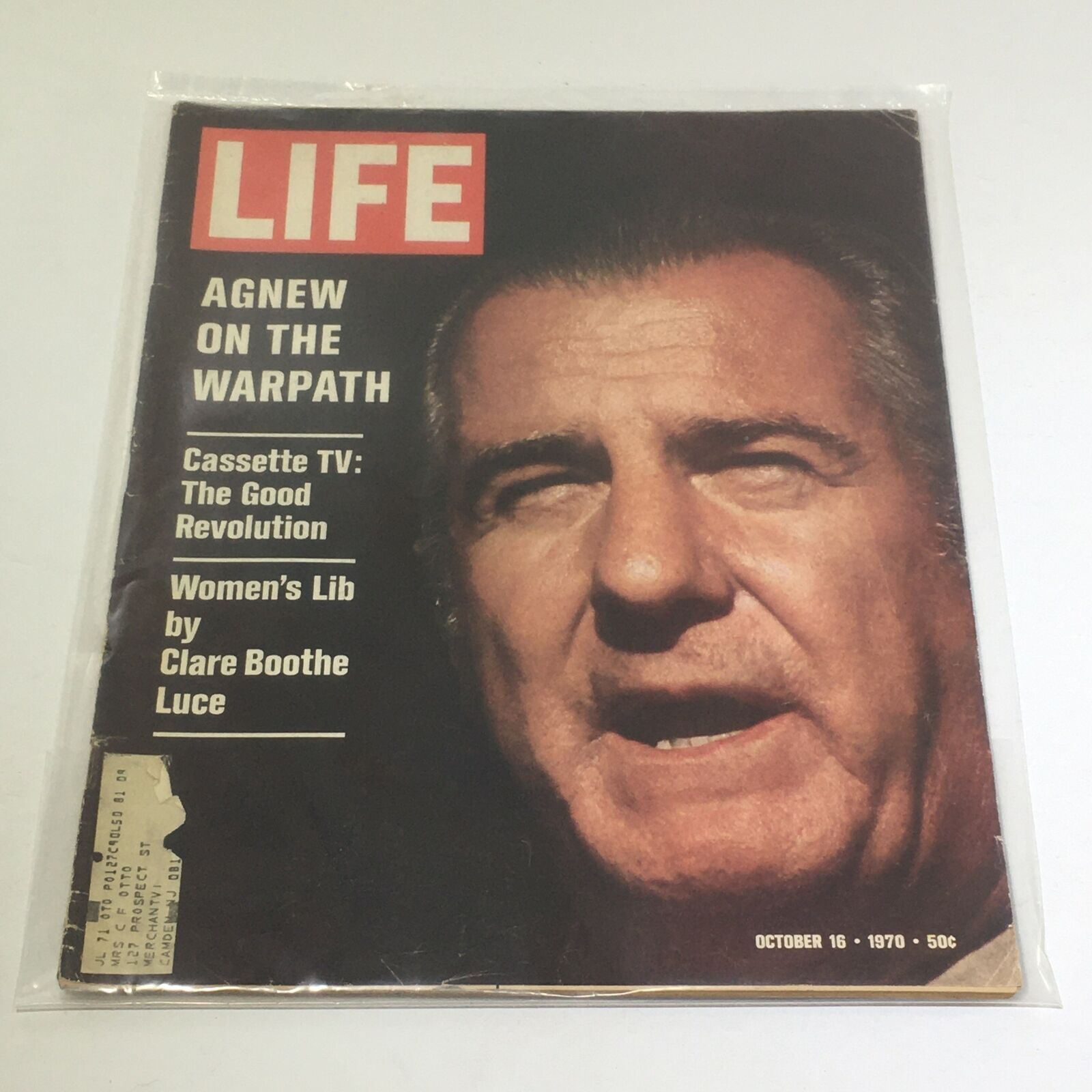 VTG Life Magazine: October 16 1970 - Agnew On The Warpath/The Good Revolution