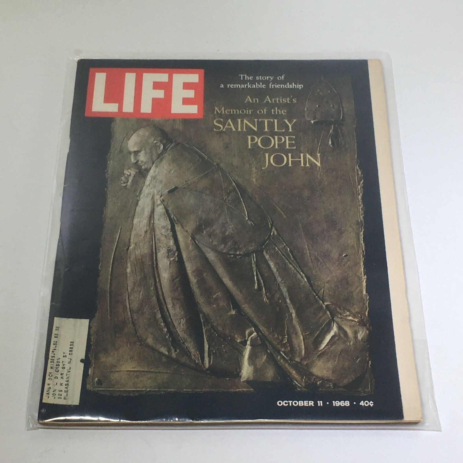 VTG Life Magazine: October 11 1968 - An Artist's Memoir of the Saintly Pope John